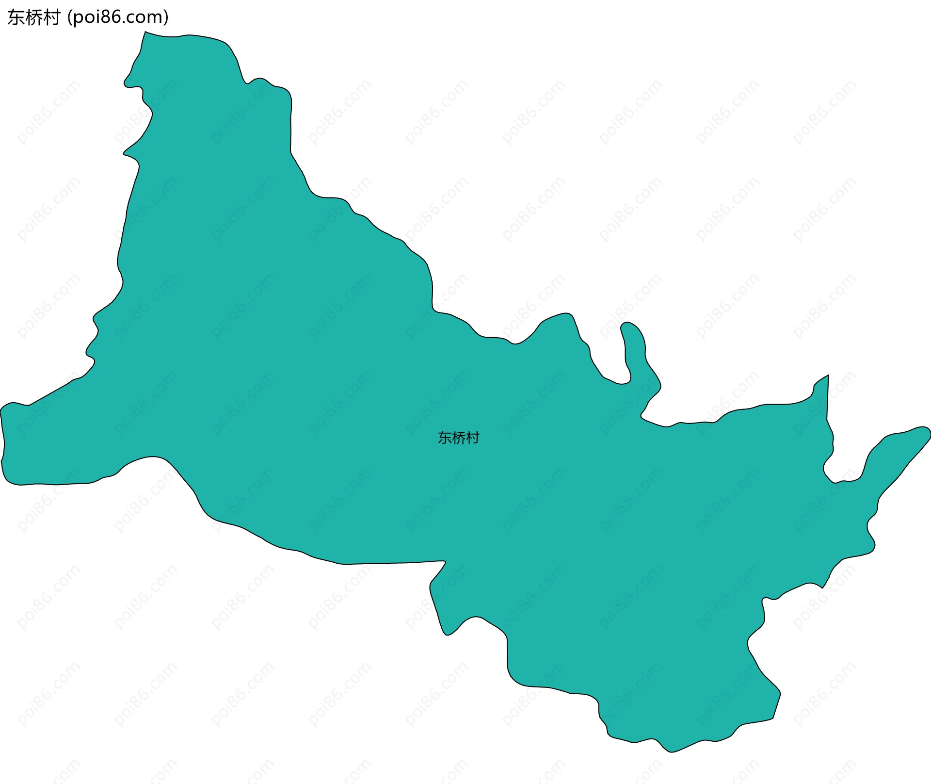 东桥村边界地图