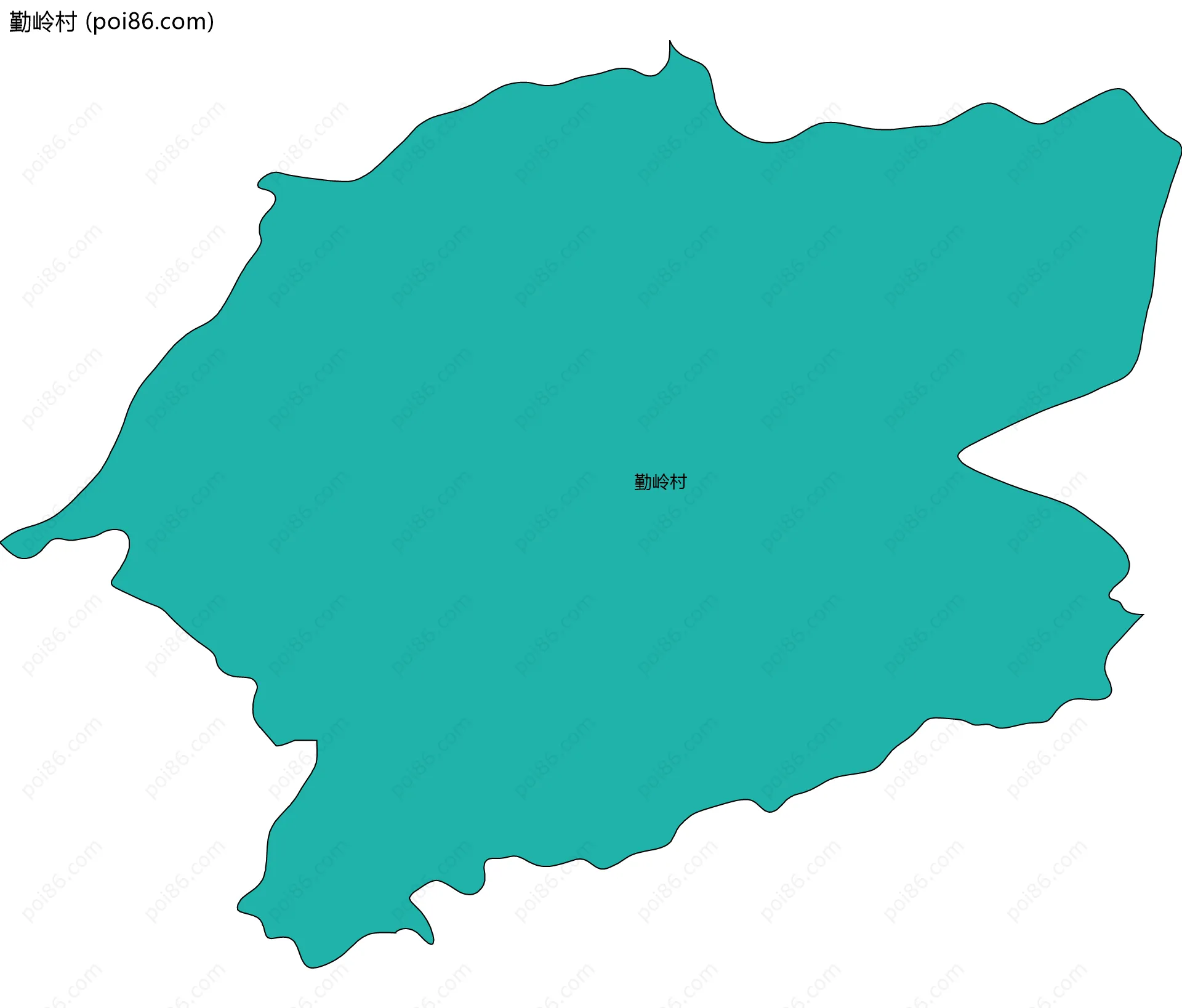 勤岭村边界地图