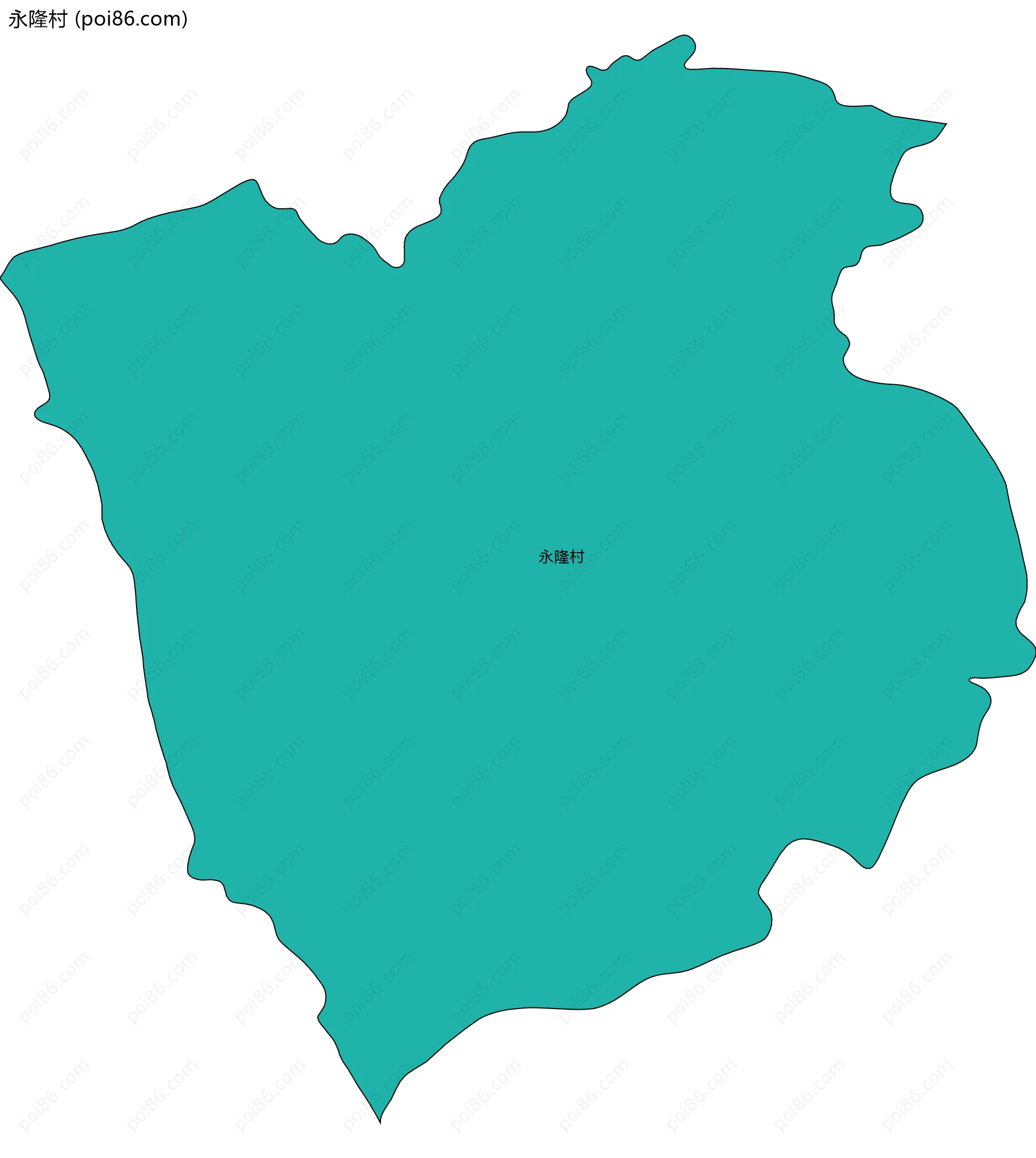 永隆村边界地图