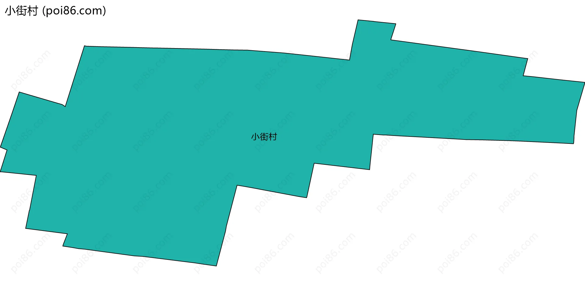 小街村边界地图