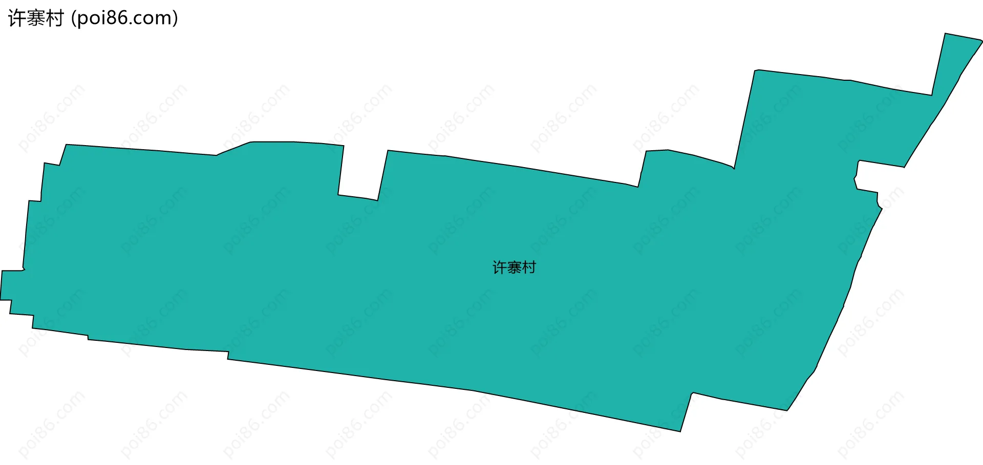 许寨村边界地图