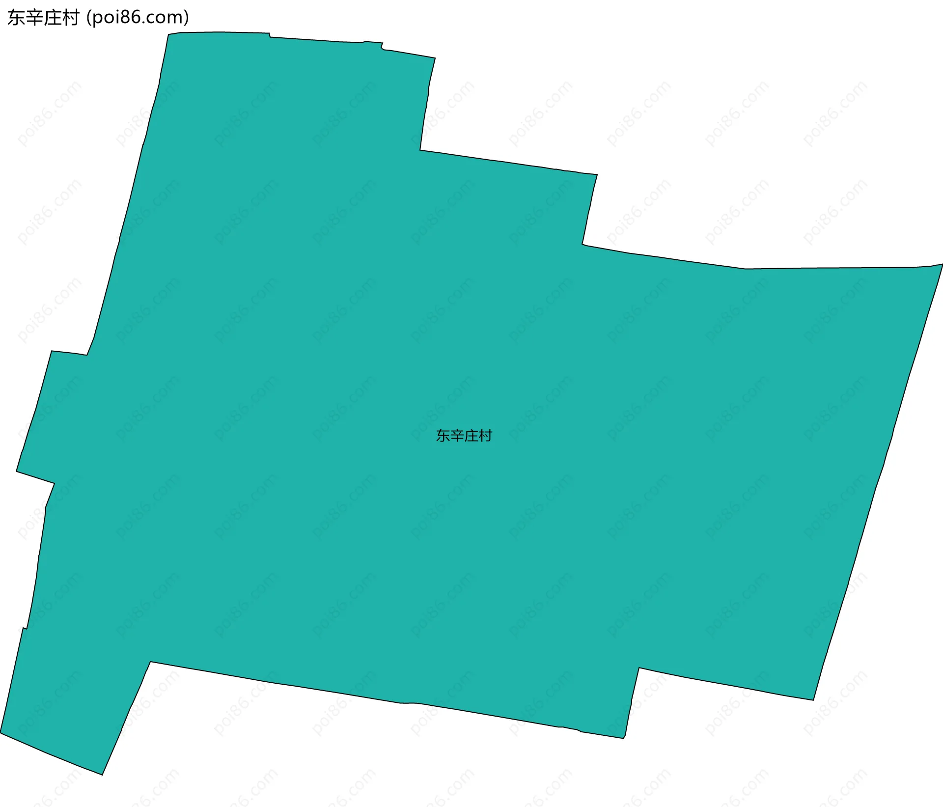 东辛庄村边界地图