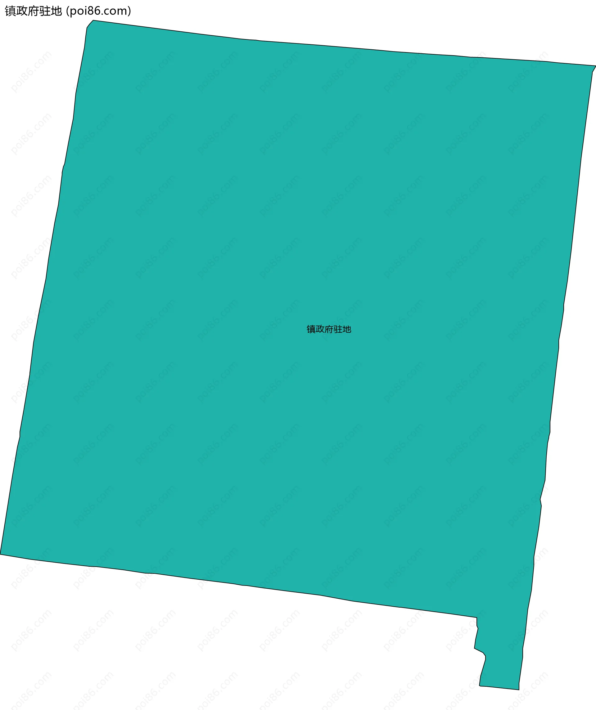 镇政府驻地边界地图
