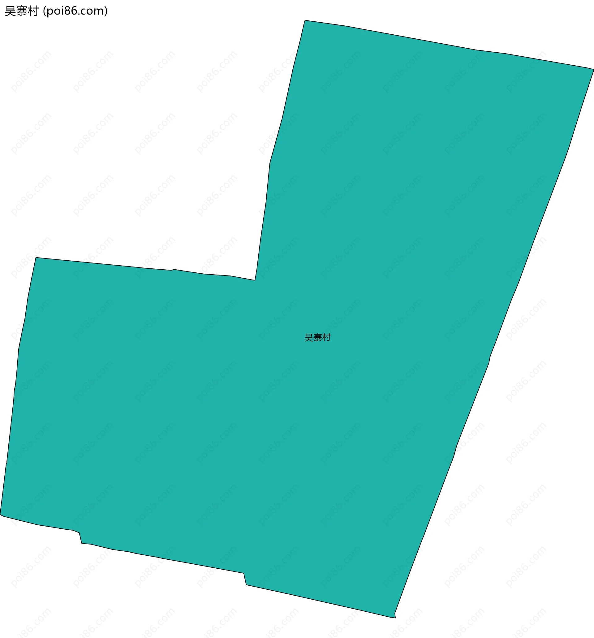 吴寨村边界地图