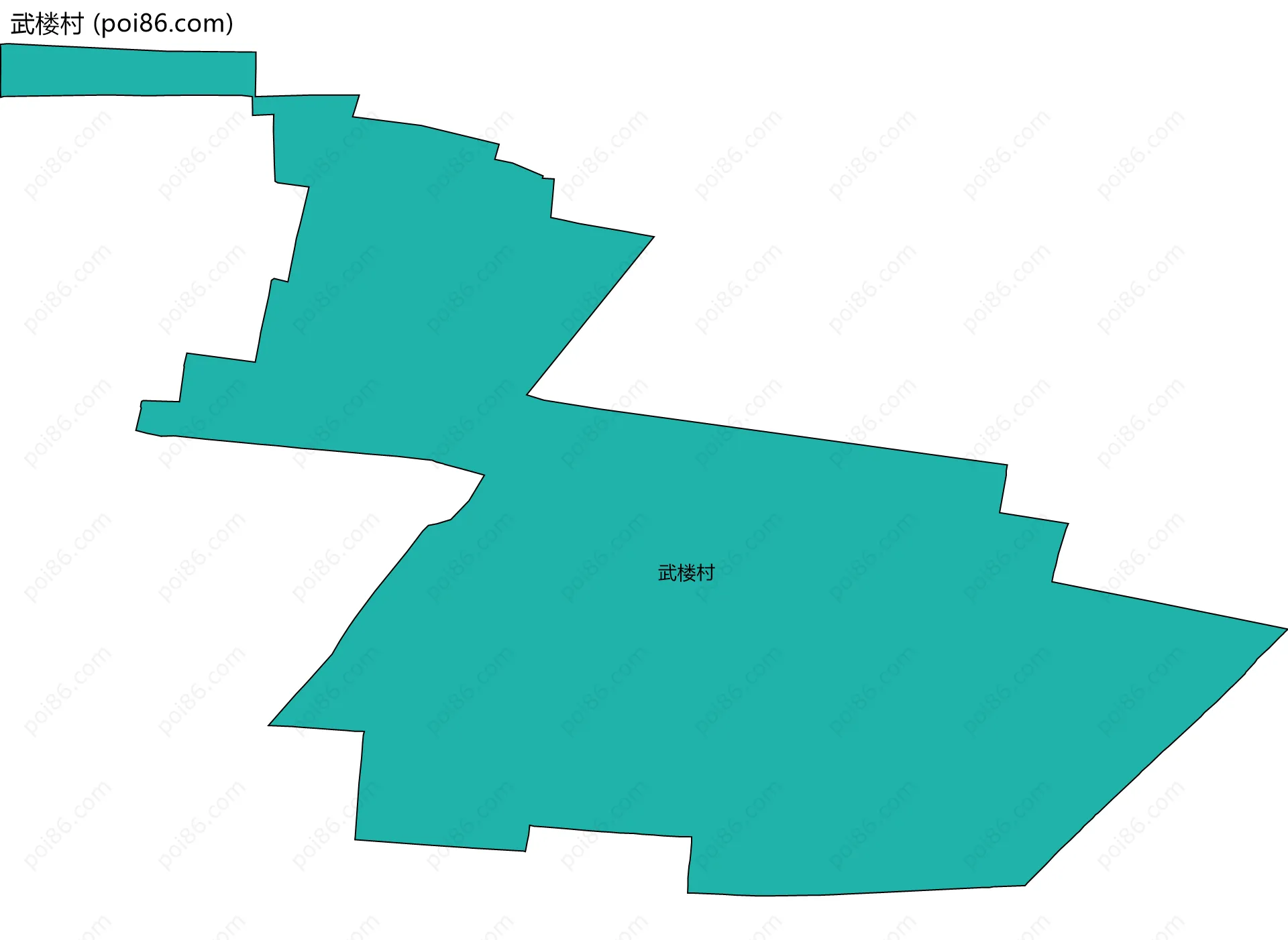 武楼村边界地图