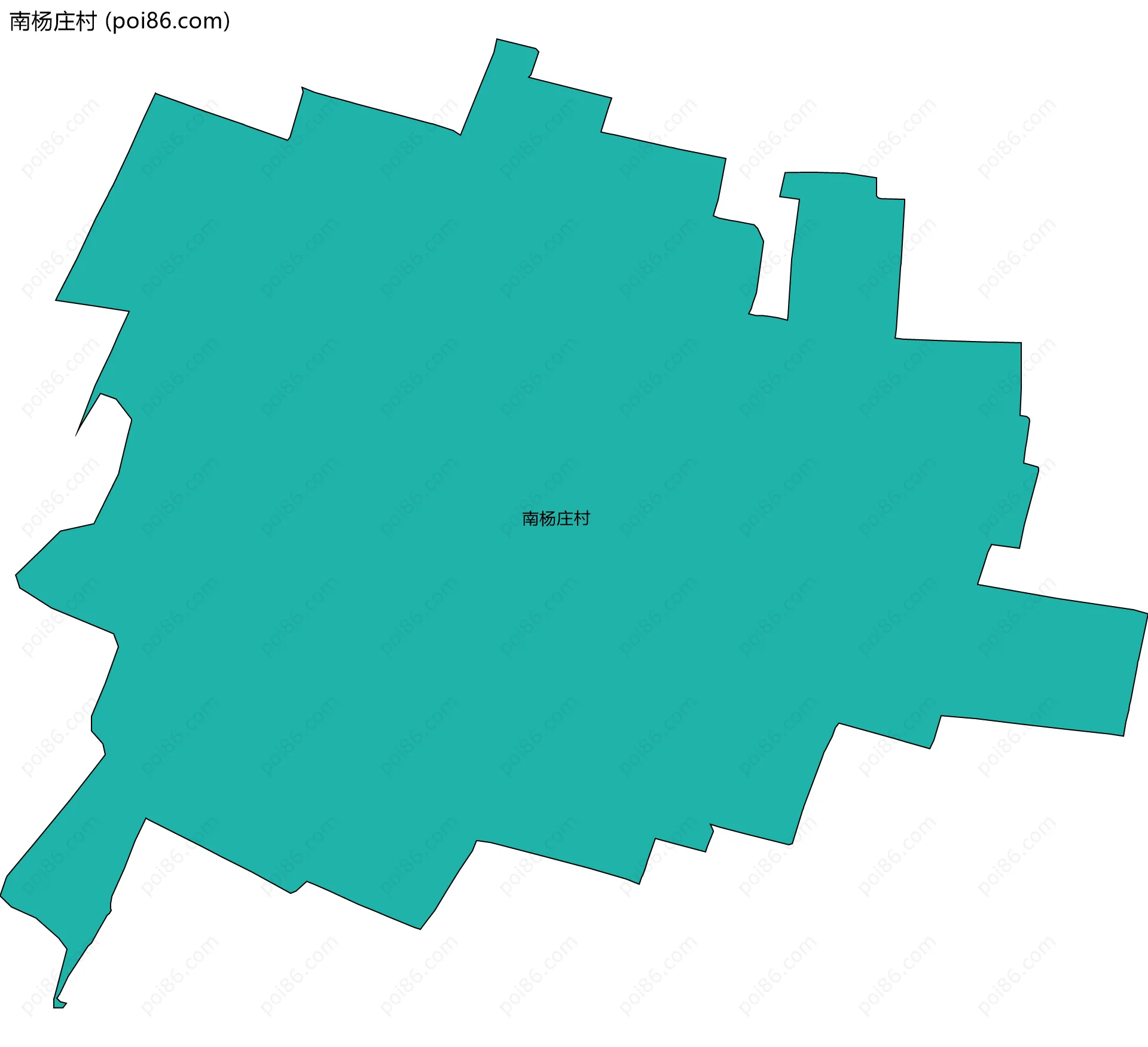 南杨庄村边界地图