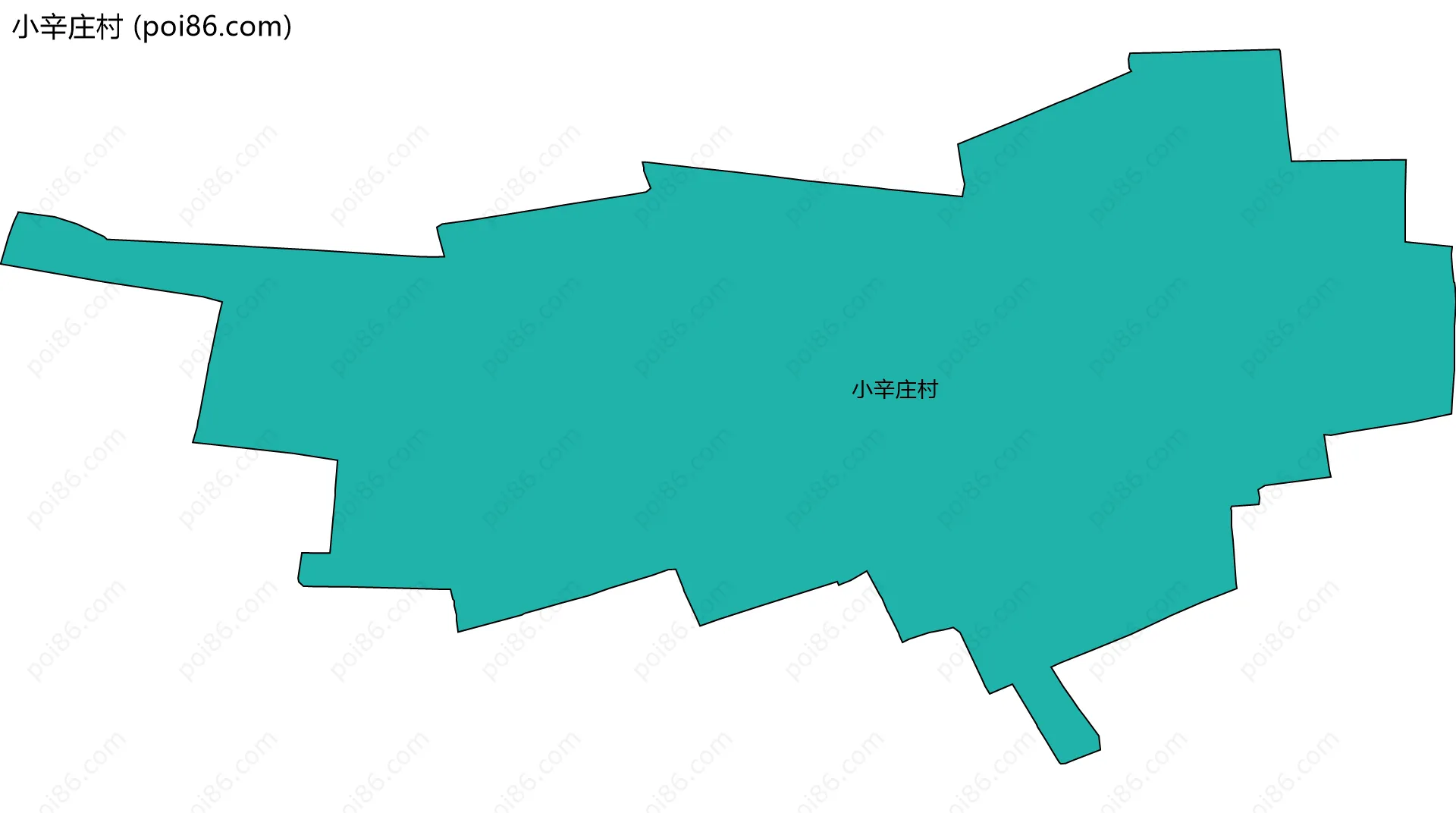 小辛庄村边界地图