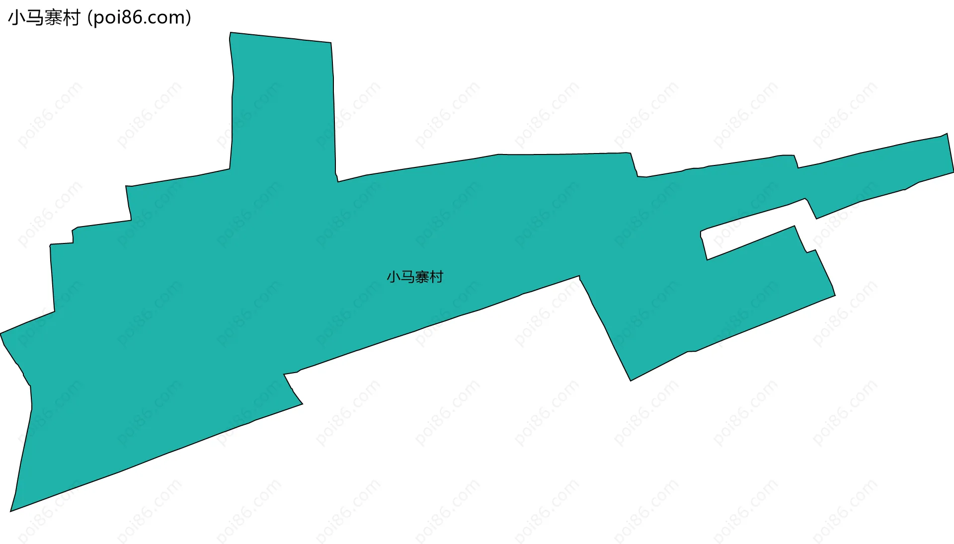 小马寨村边界地图