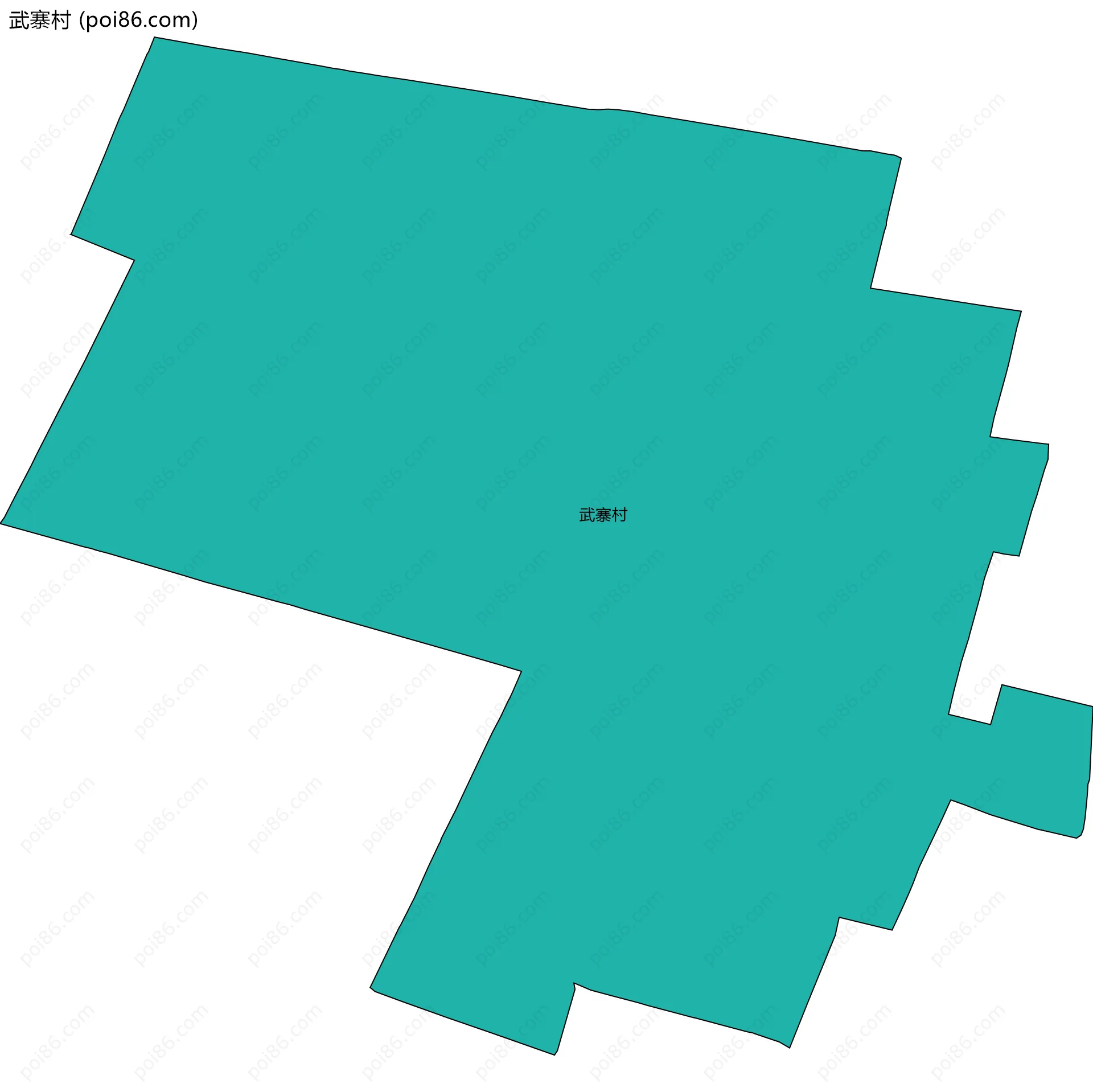 武寨村边界地图