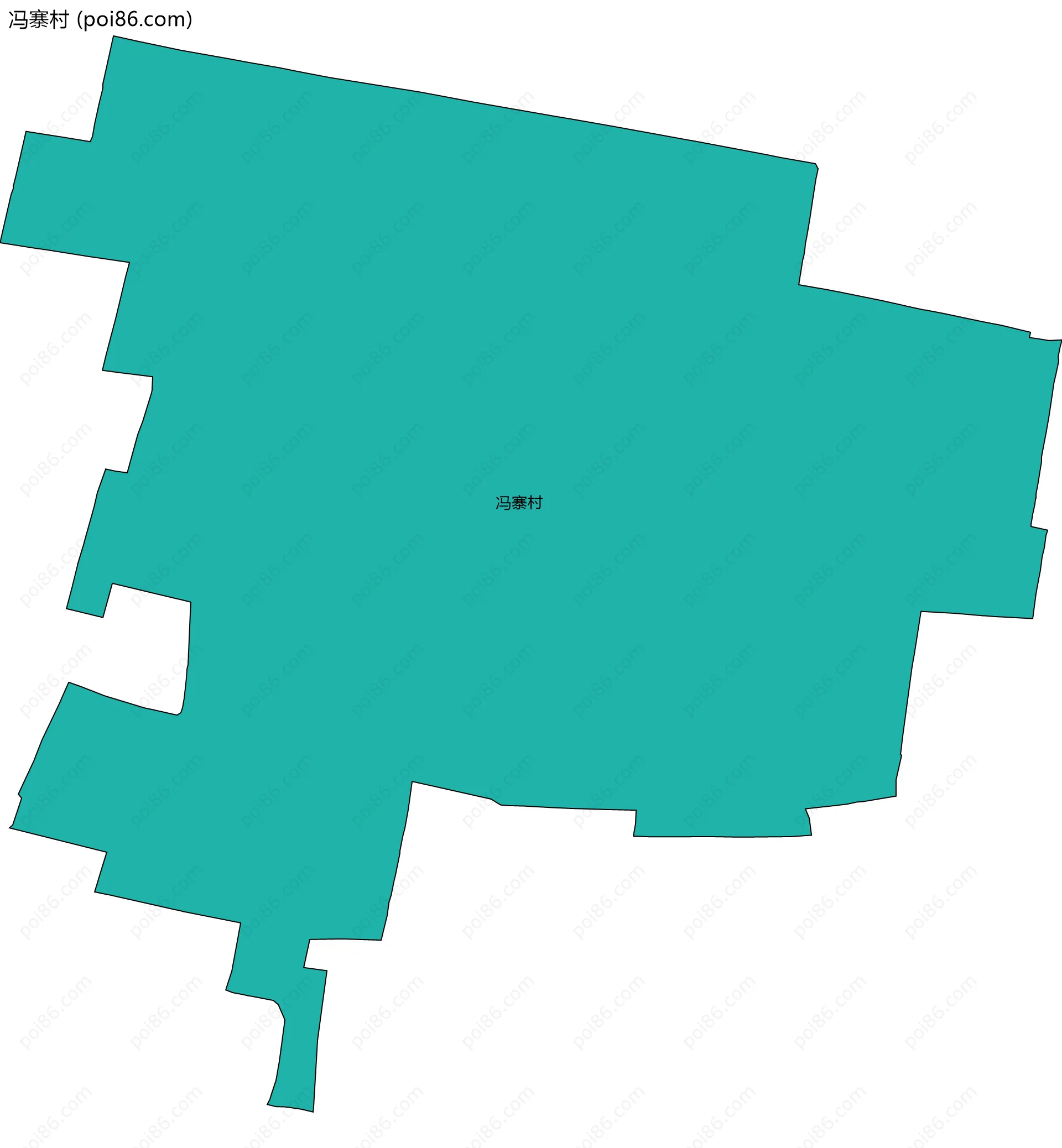 冯寨村边界地图