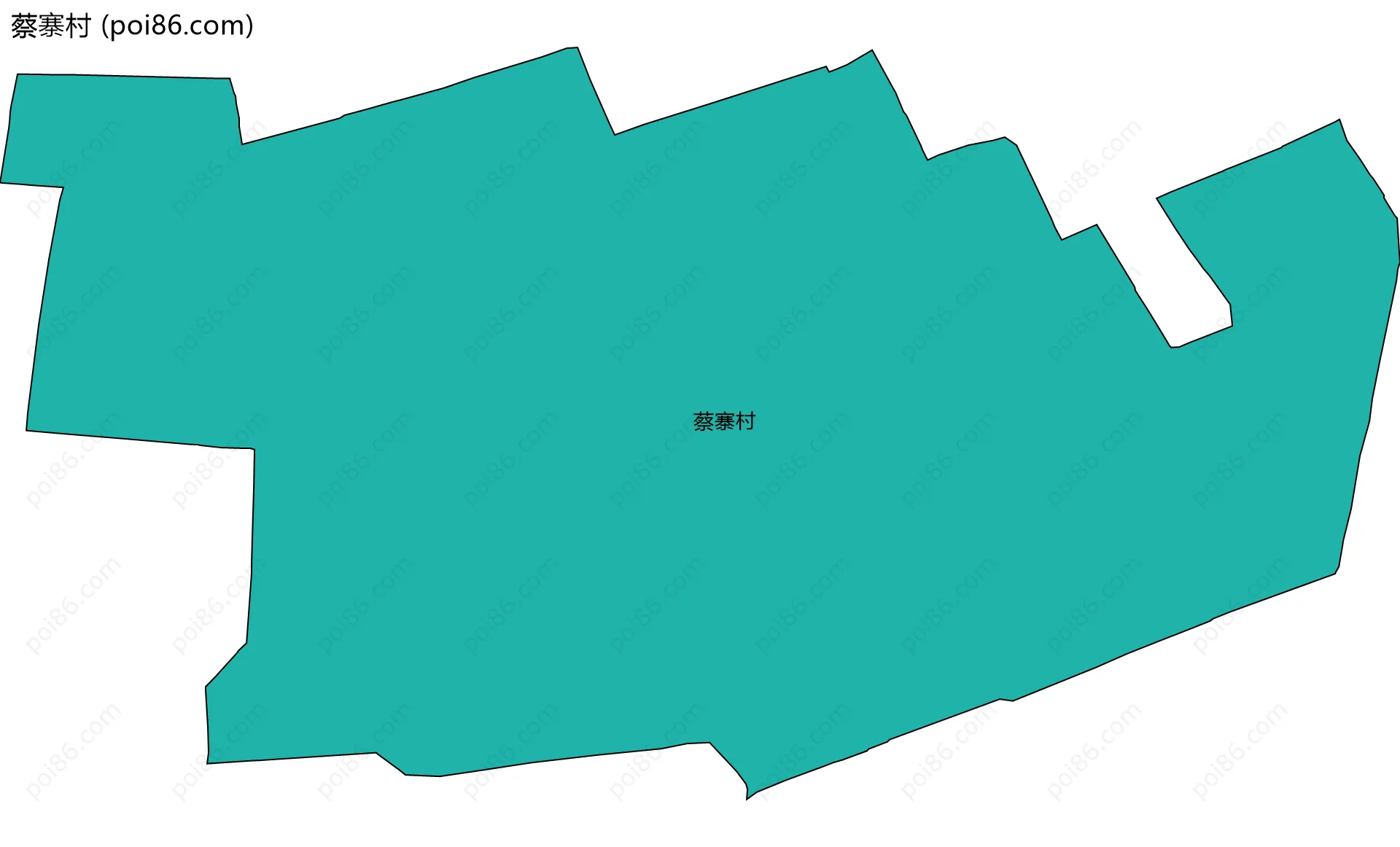 蔡寨村边界地图