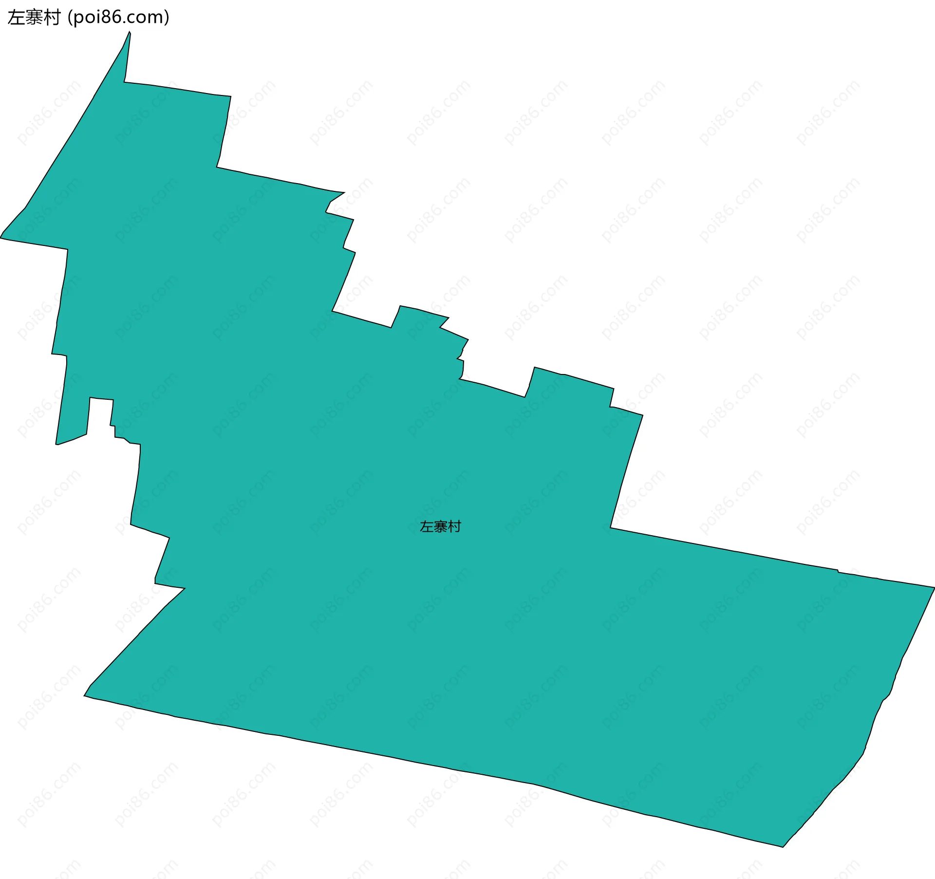 左寨村边界地图