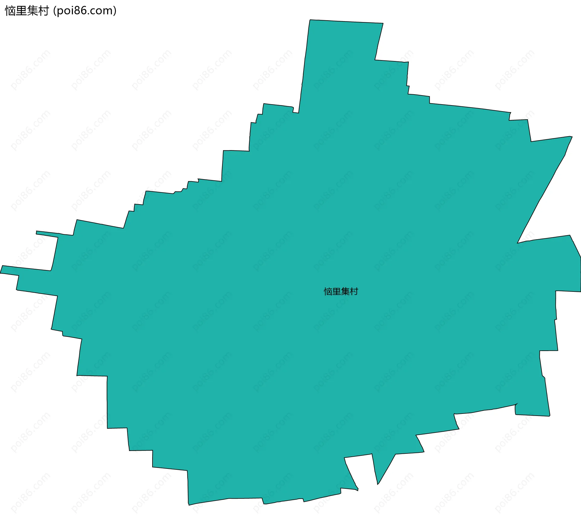 恼里集村边界地图