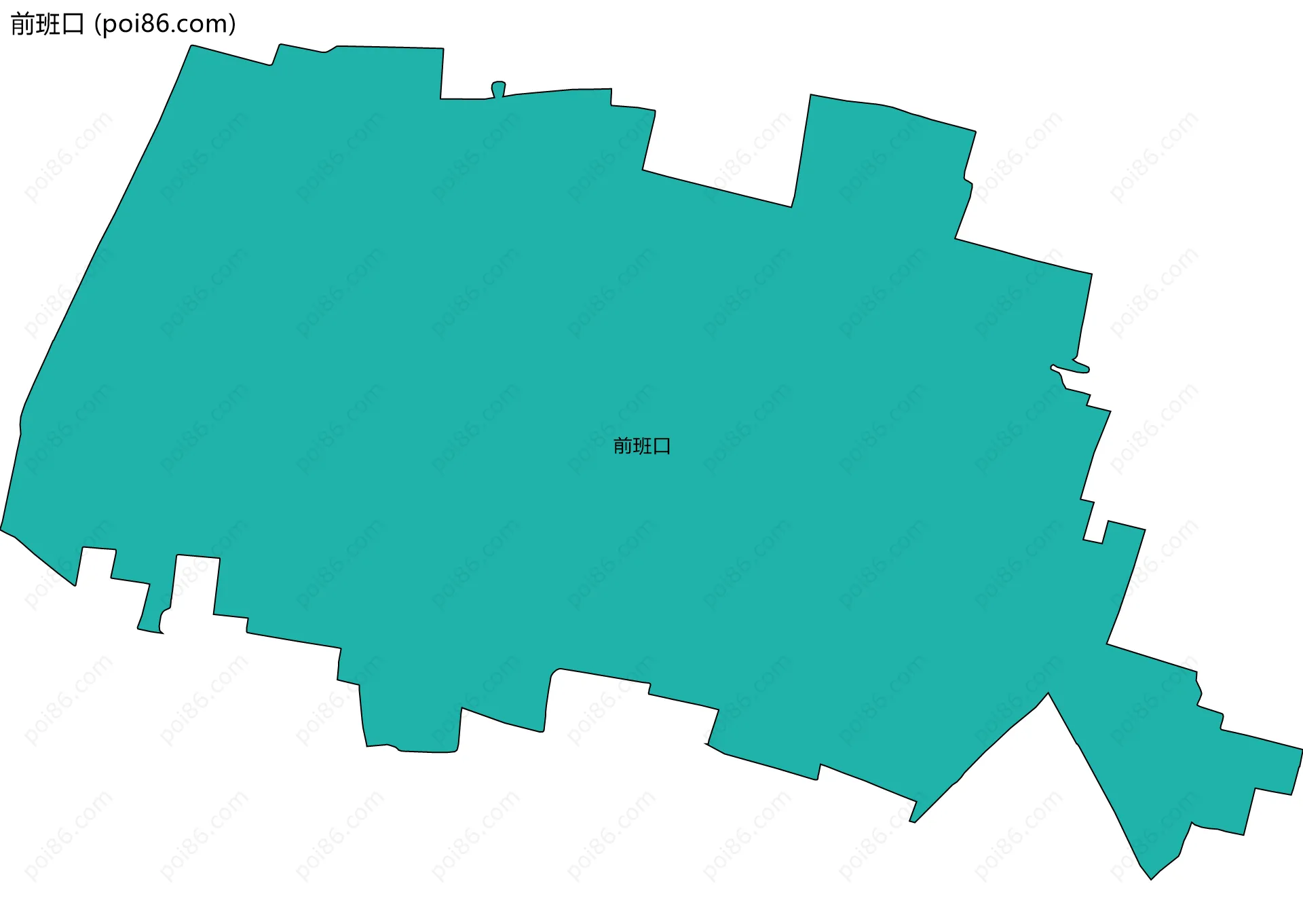 前班口边界地图