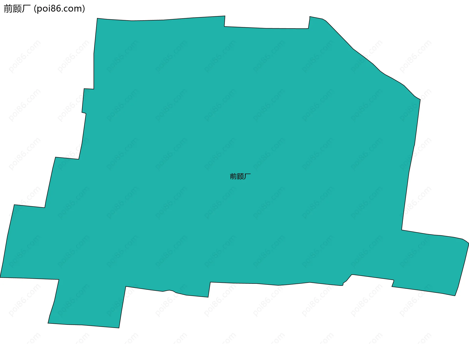前顾厂边界地图