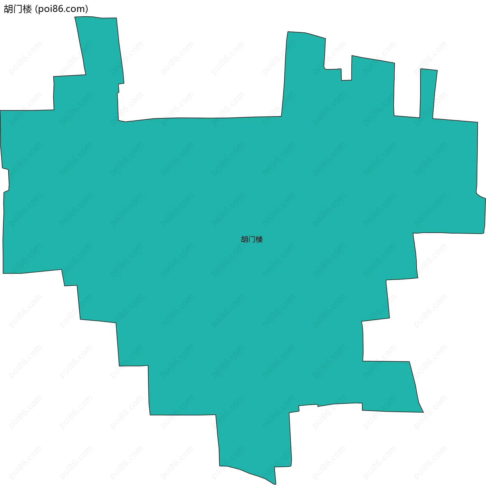 胡门楼边界地图