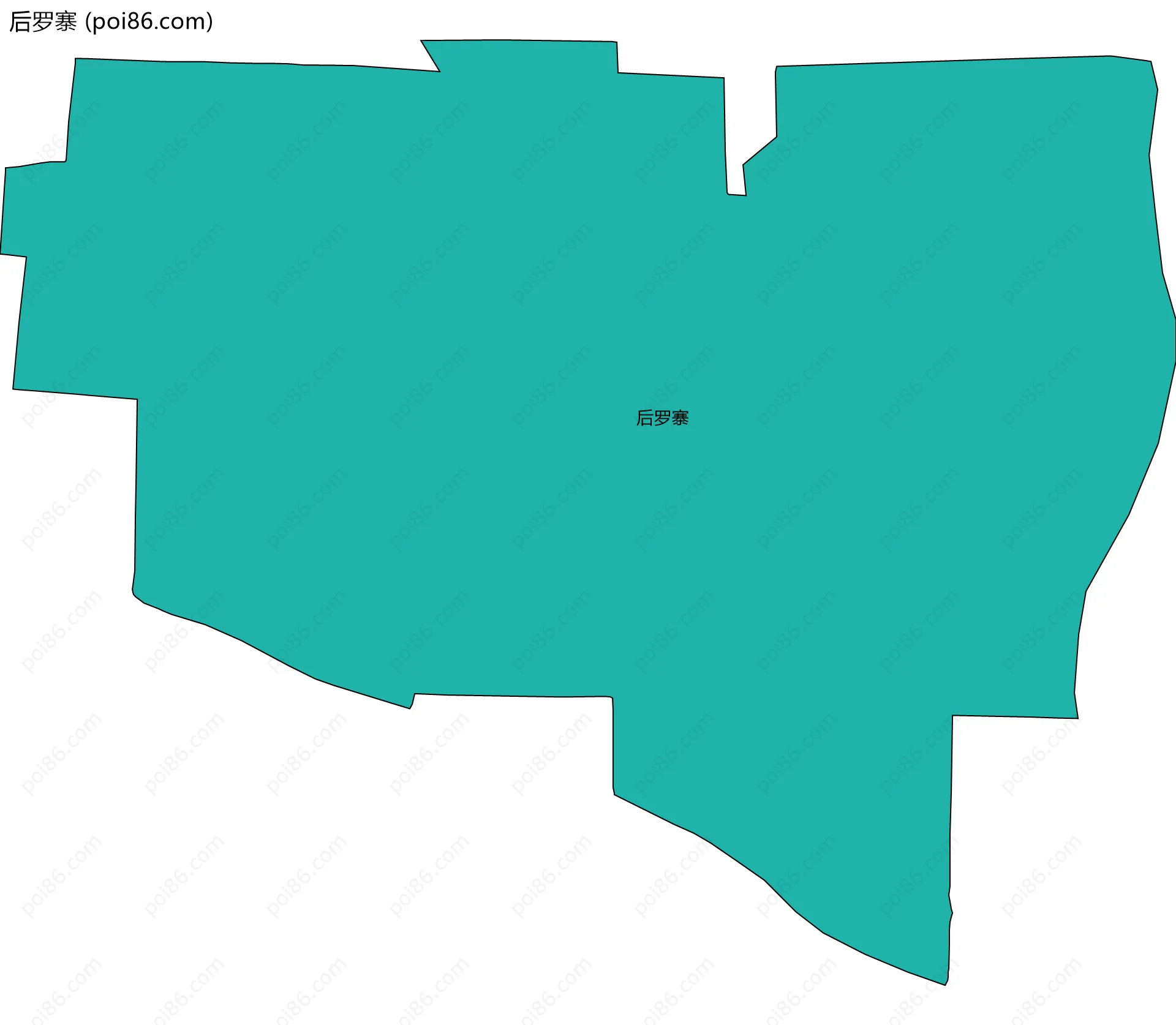 后罗寨边界地图