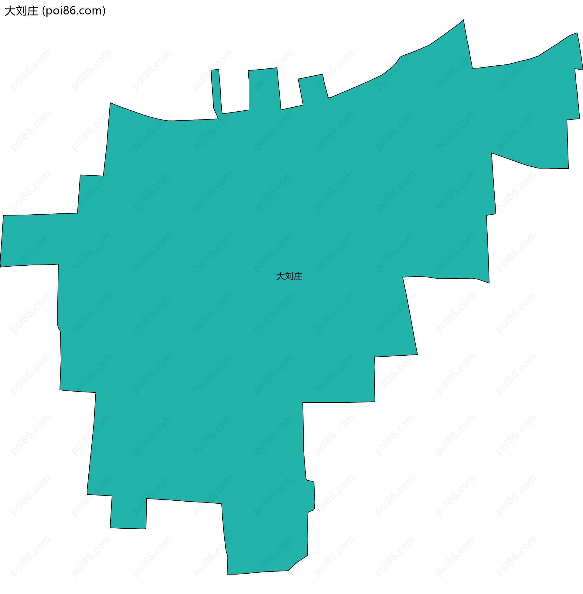 大刘庄边界地图