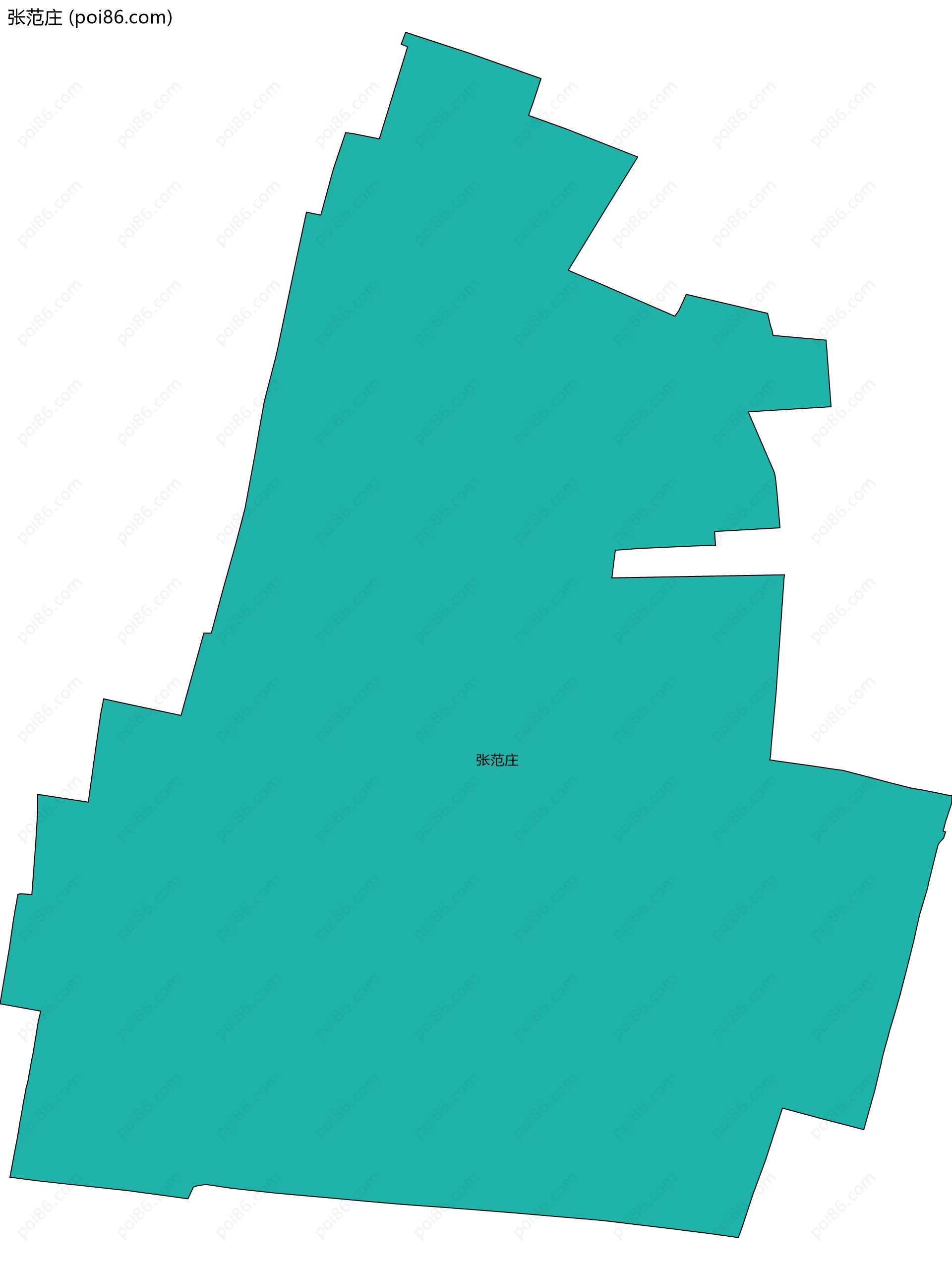 张范庄边界地图