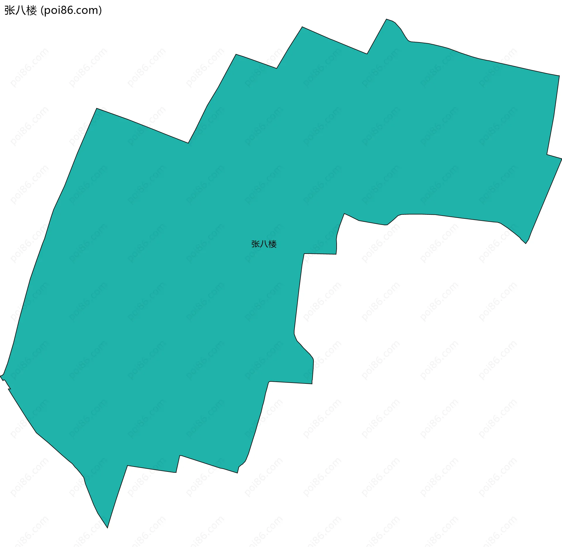 张八楼边界地图