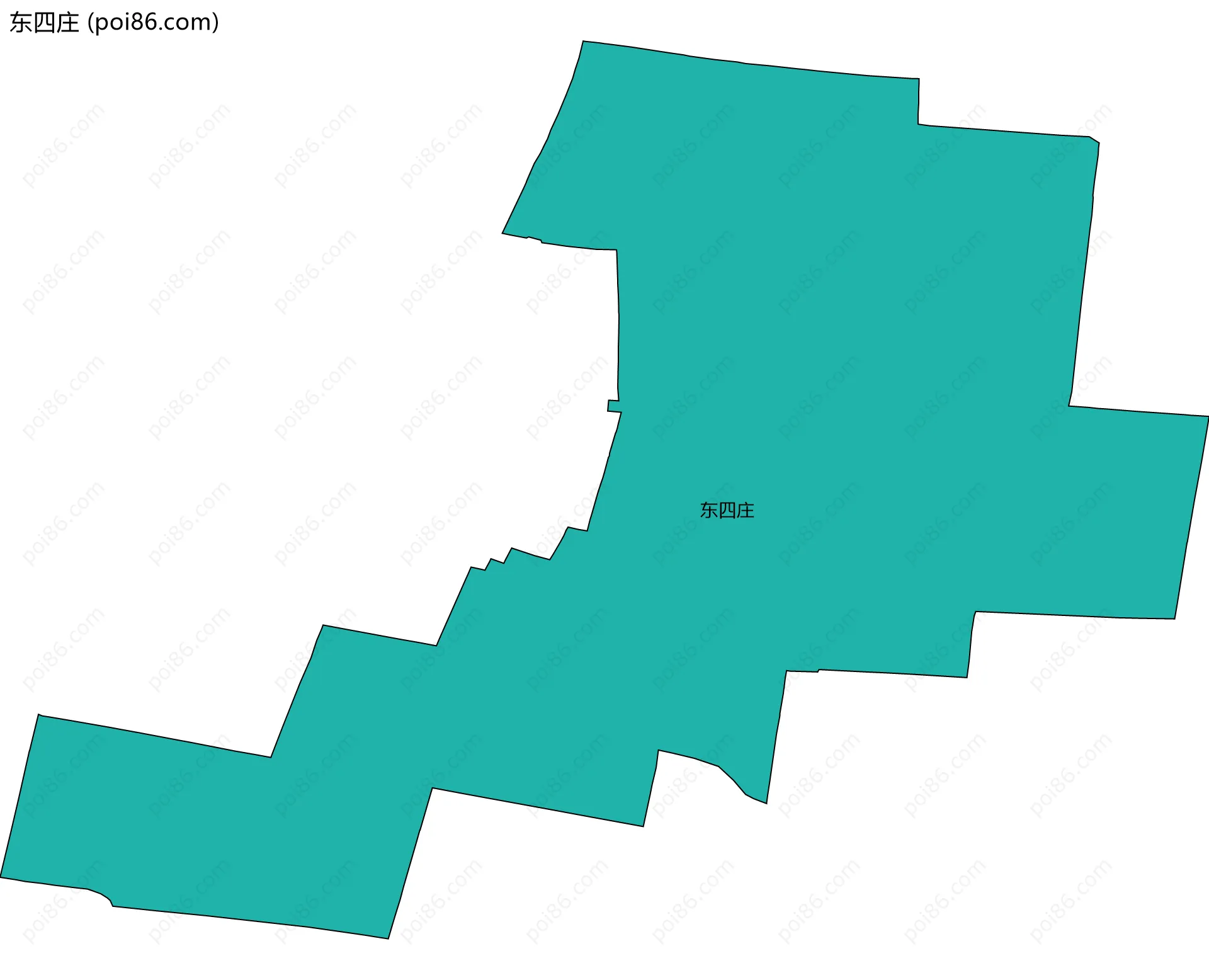 东四庄边界地图