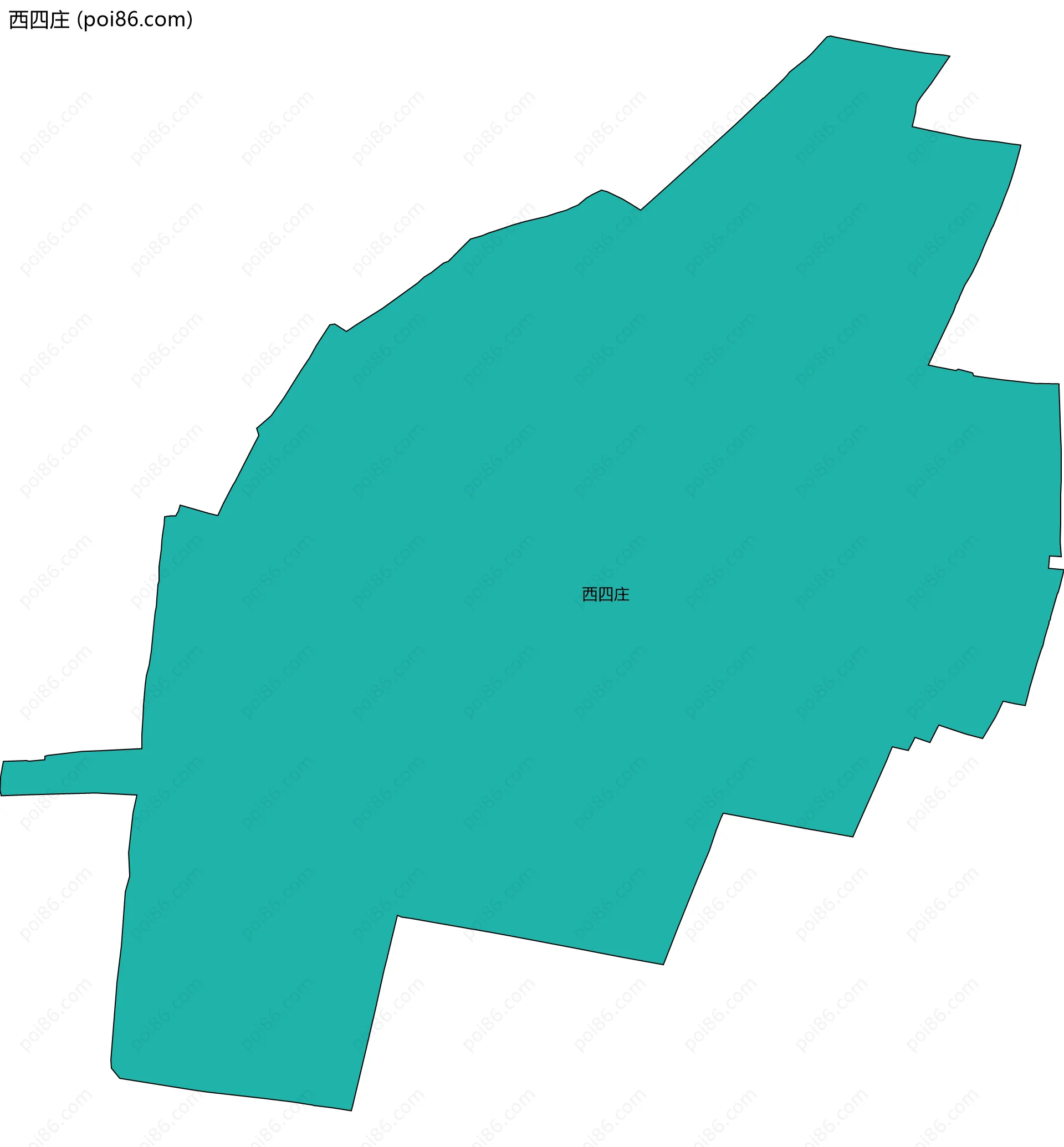 西四庄边界地图