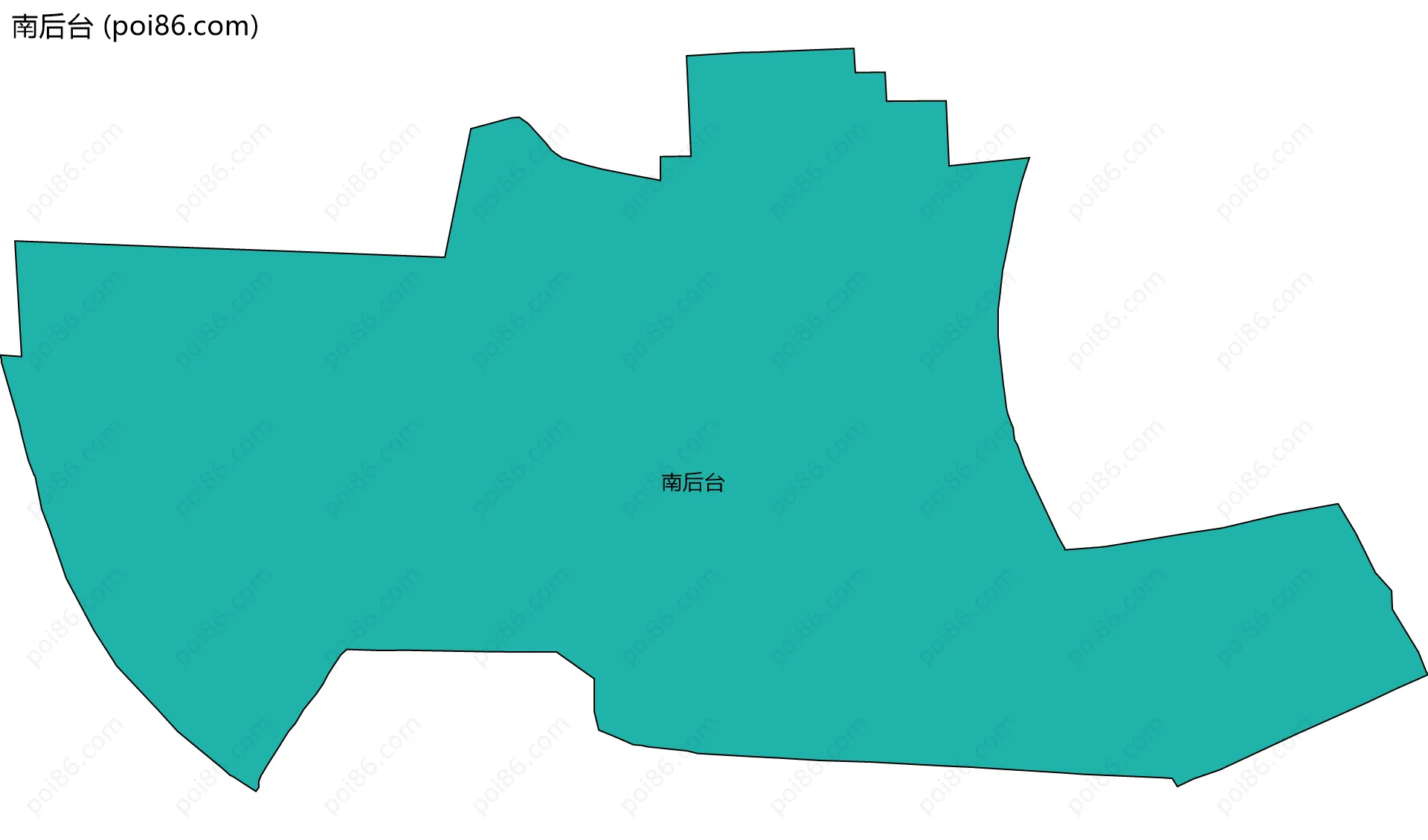 南后台边界地图