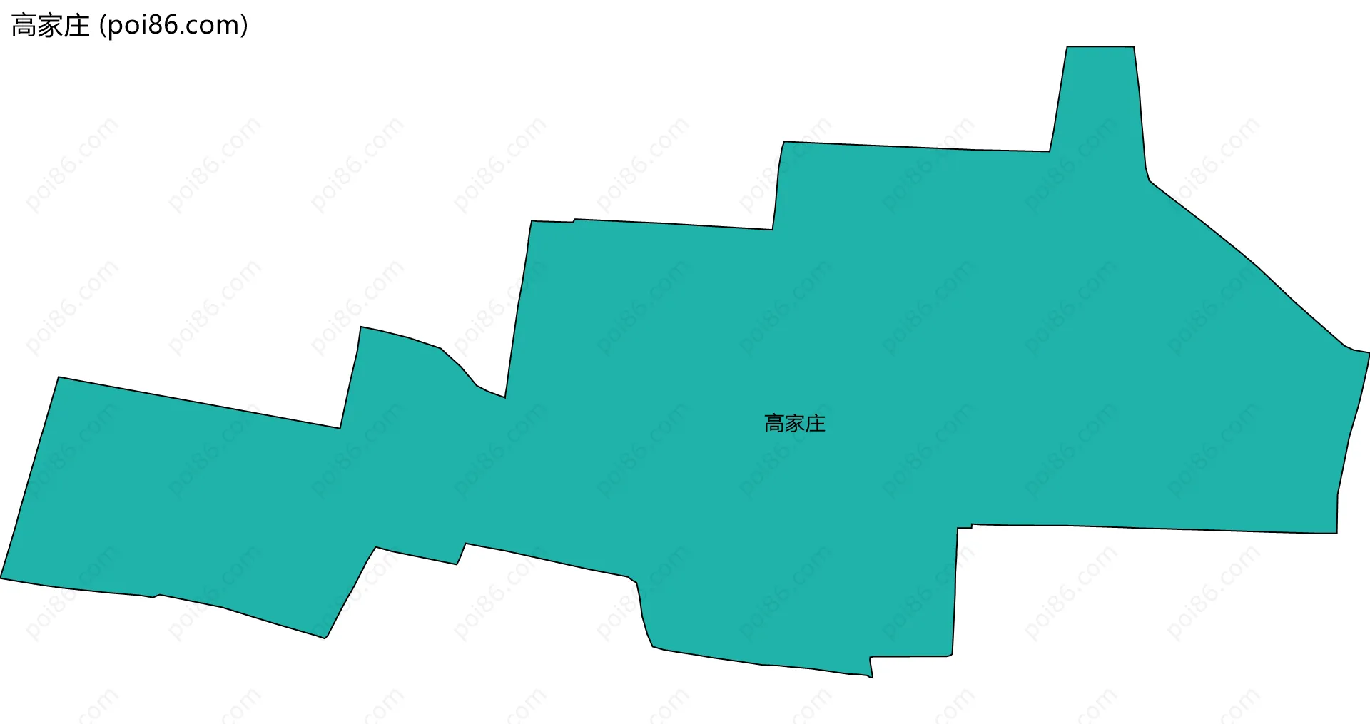 高家庄边界地图