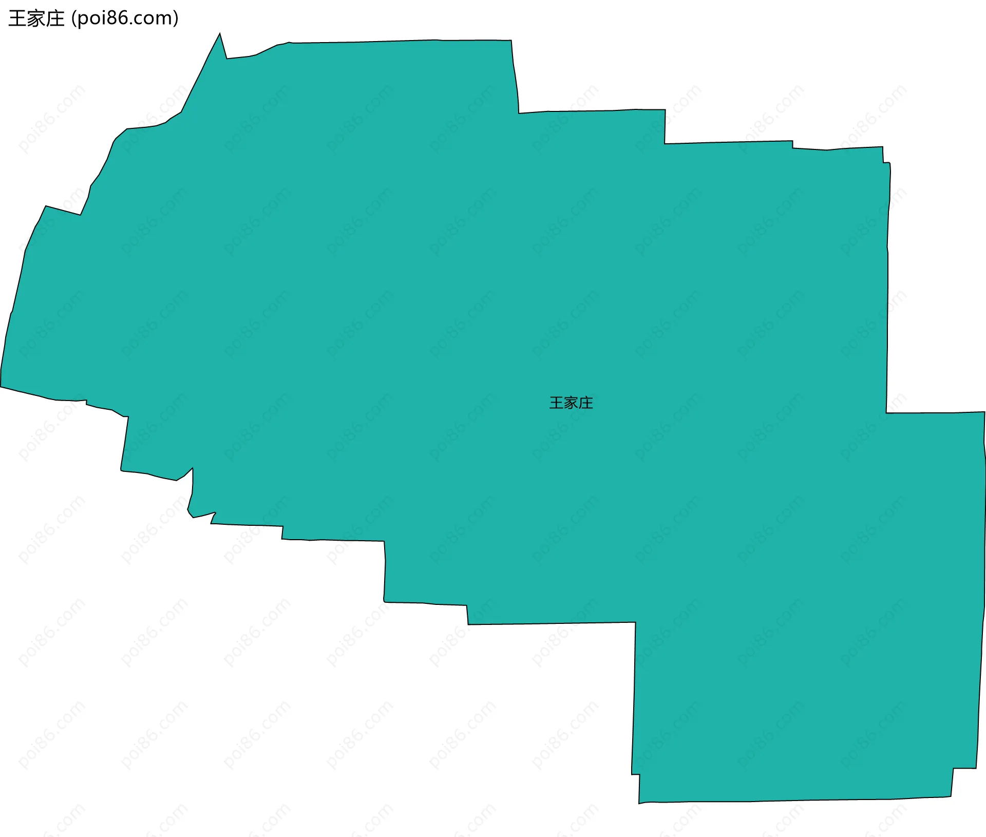 王家庄边界地图