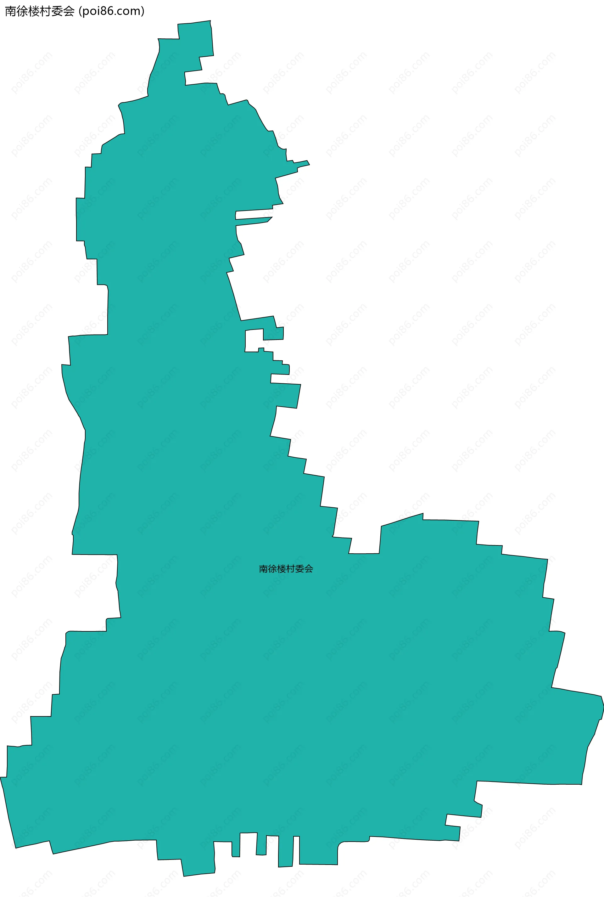南徐楼村委会边界地图