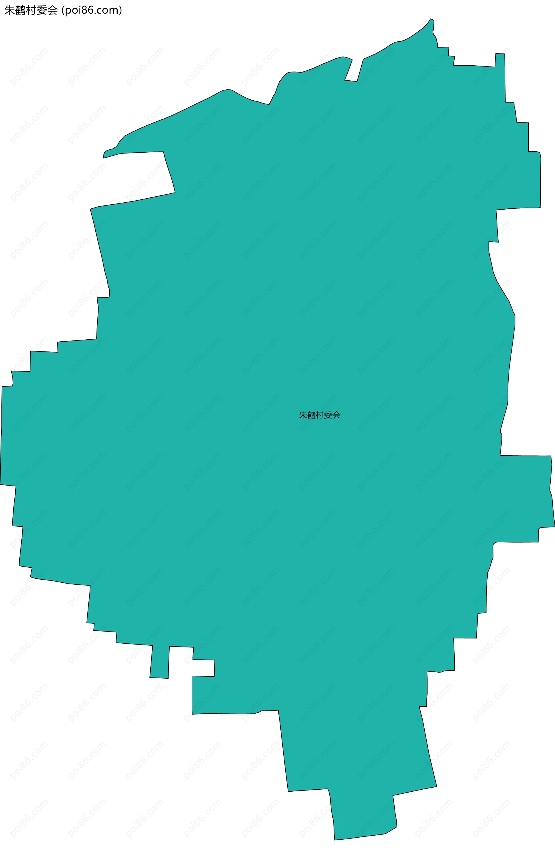 朱鹤村委会边界地图