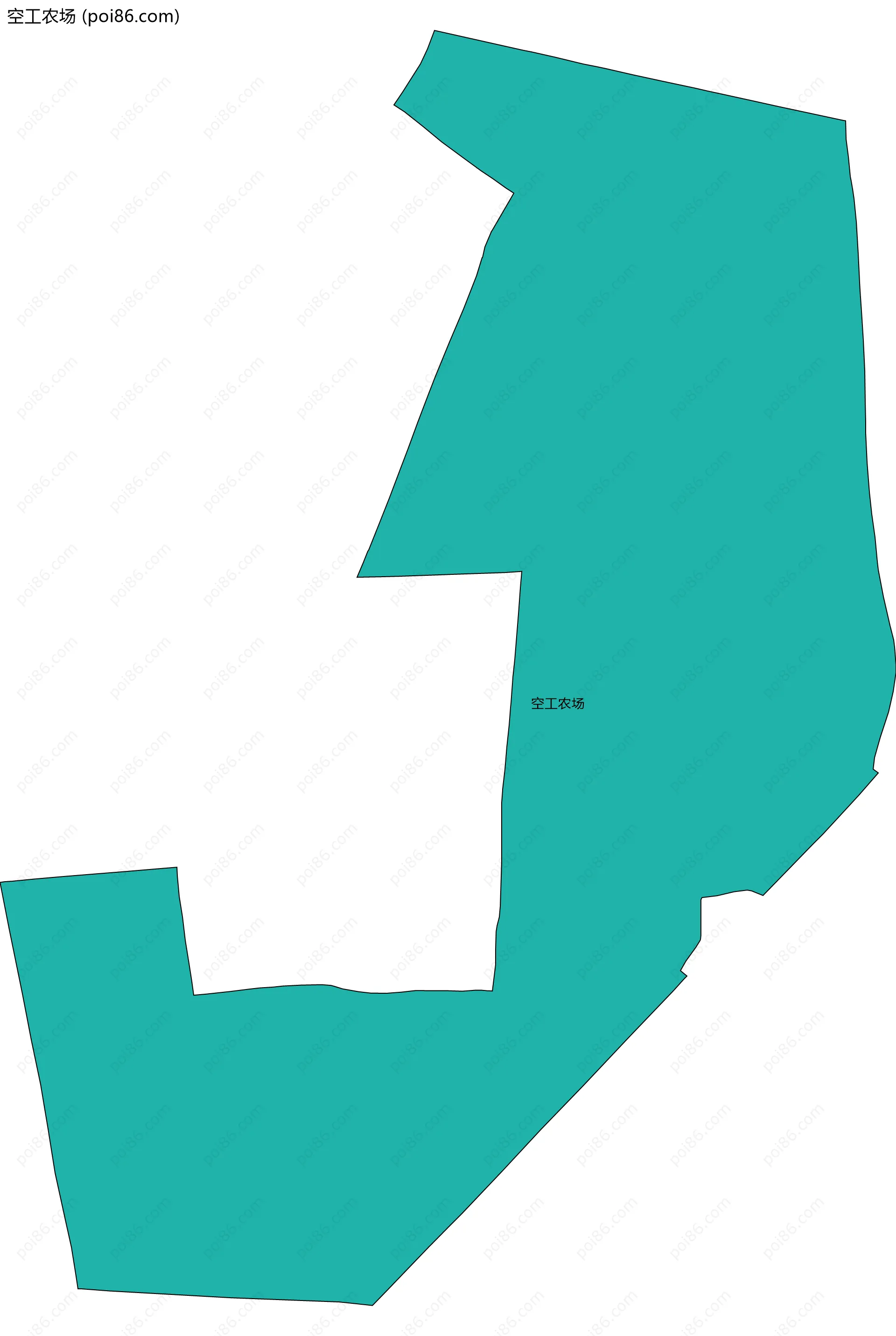 空工农场边界地图