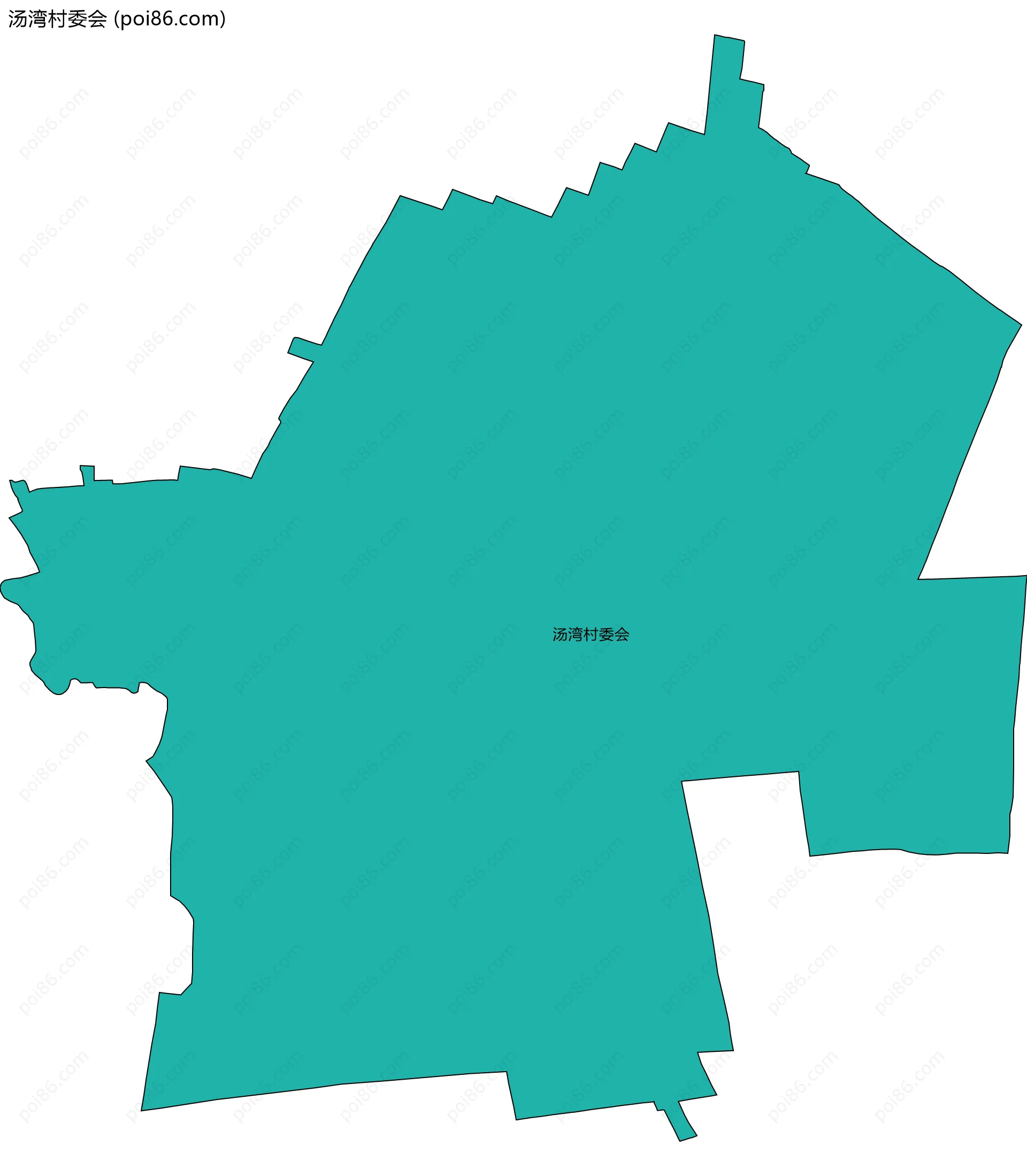 汤湾村委会边界地图