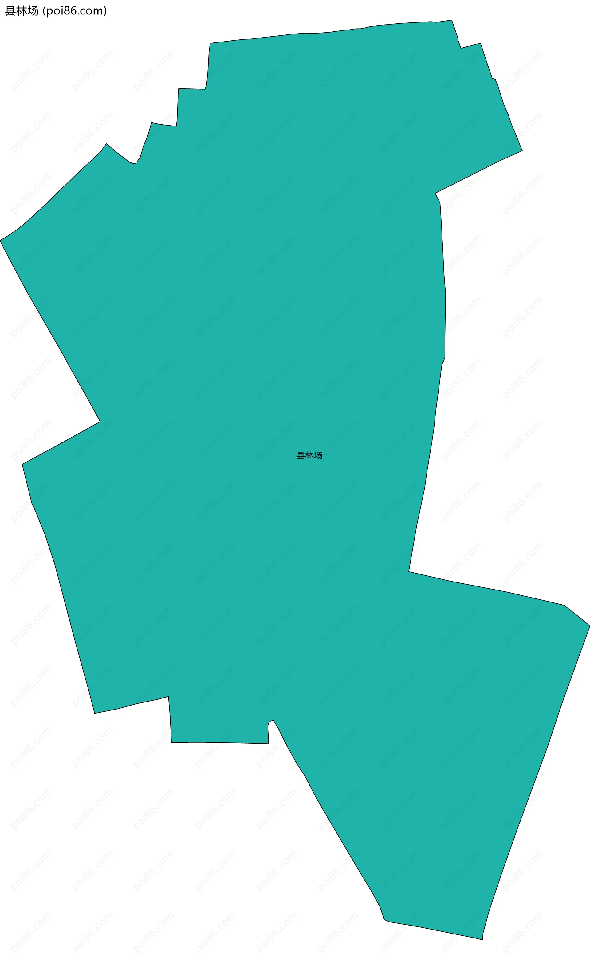 县林场边界地图