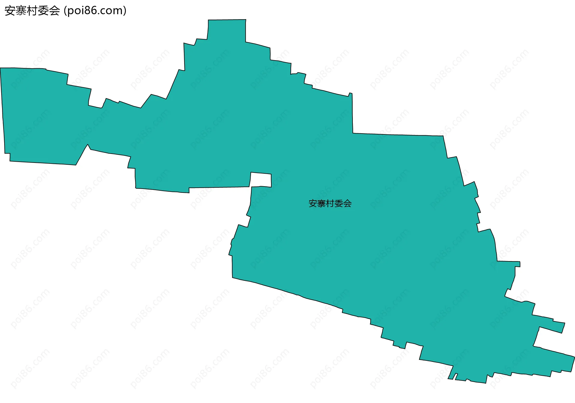 安寨村委会边界地图