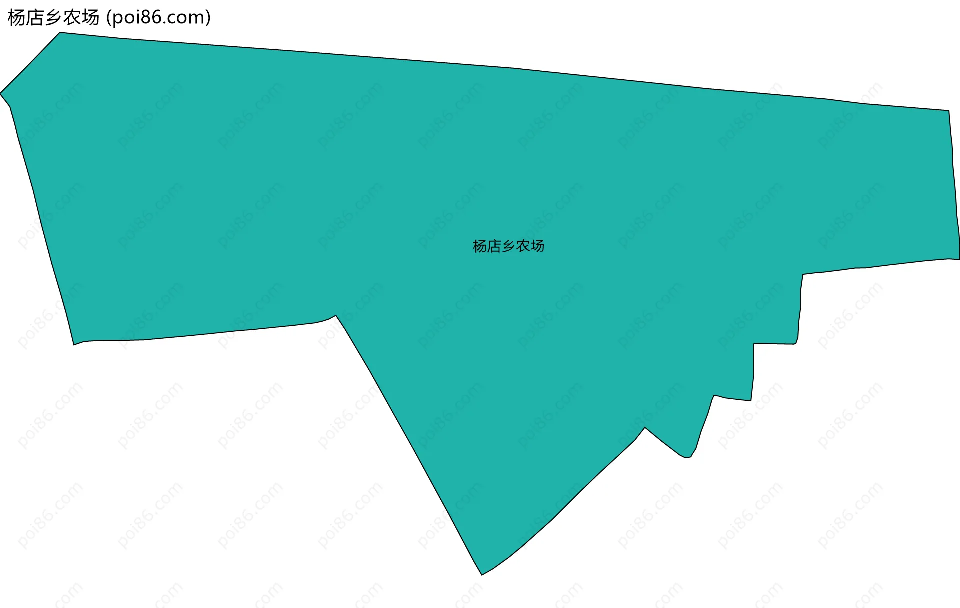 杨店乡农场边界地图