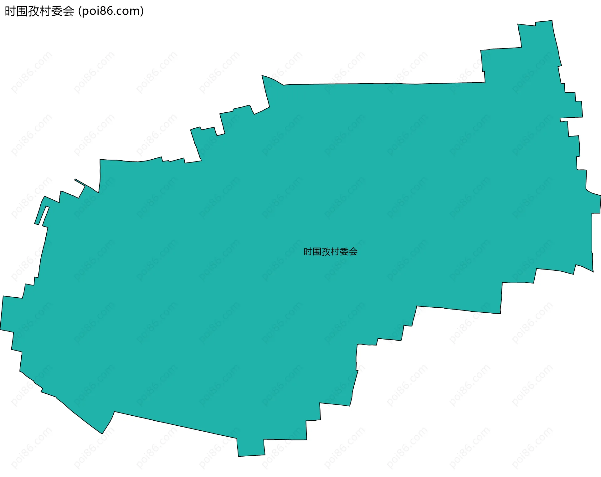 时围孜村委会边界地图