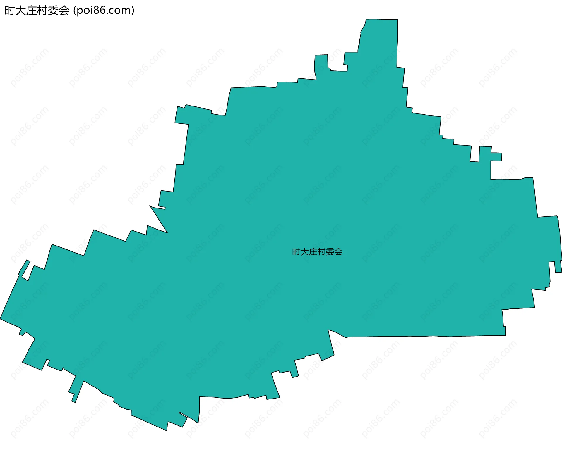 时大庄村委会边界地图
