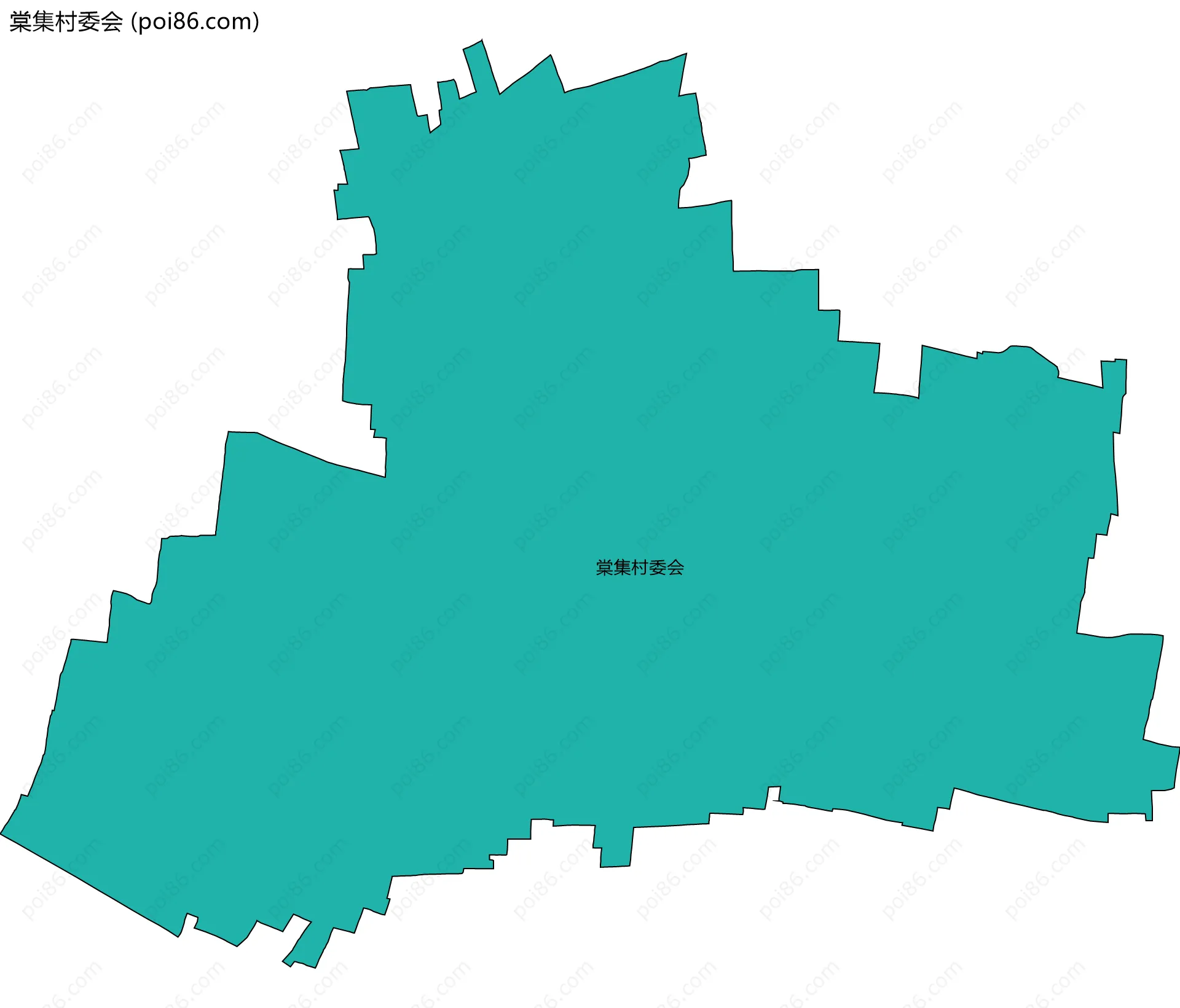 棠集村委会边界地图