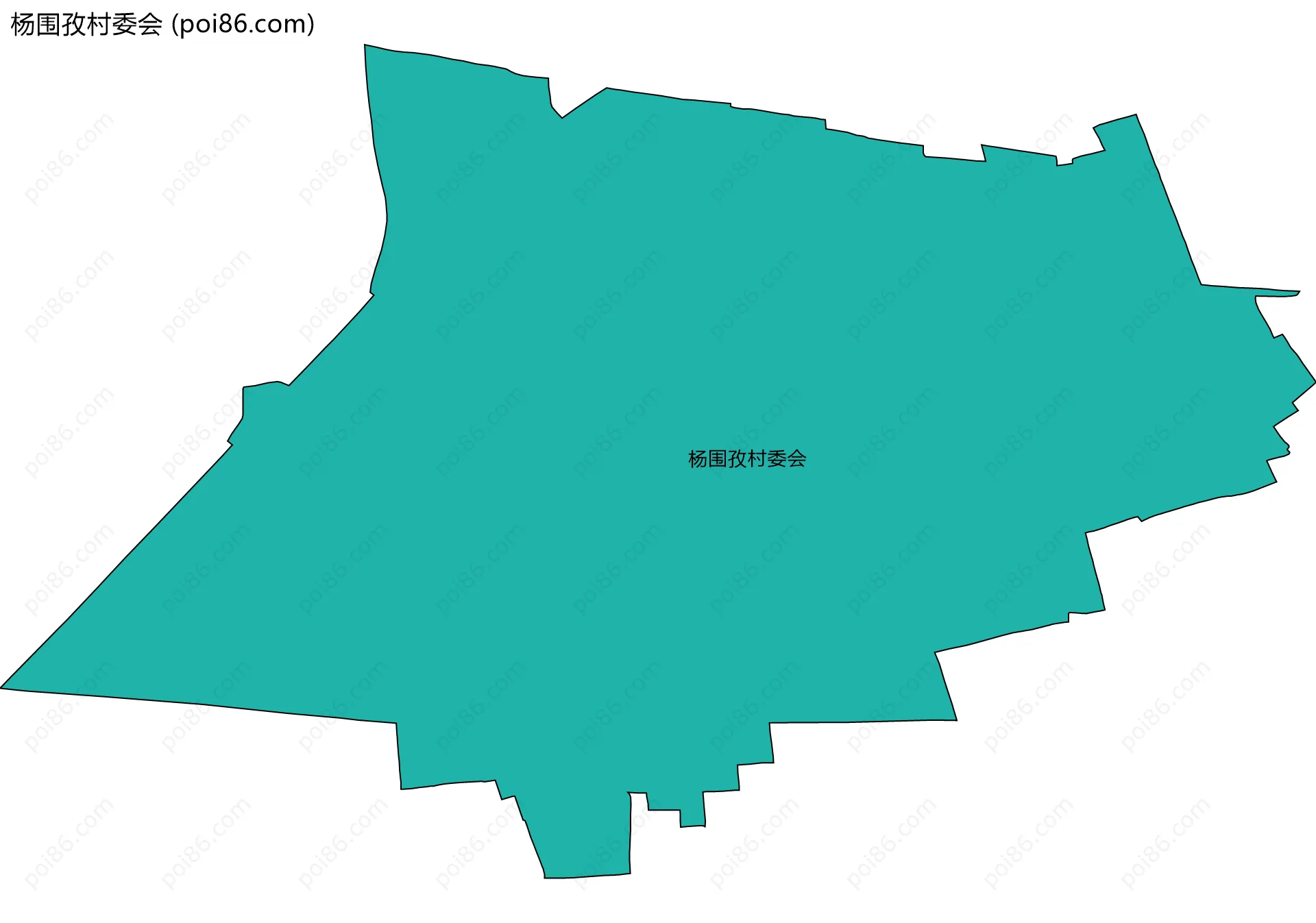 杨围孜村委会边界地图
