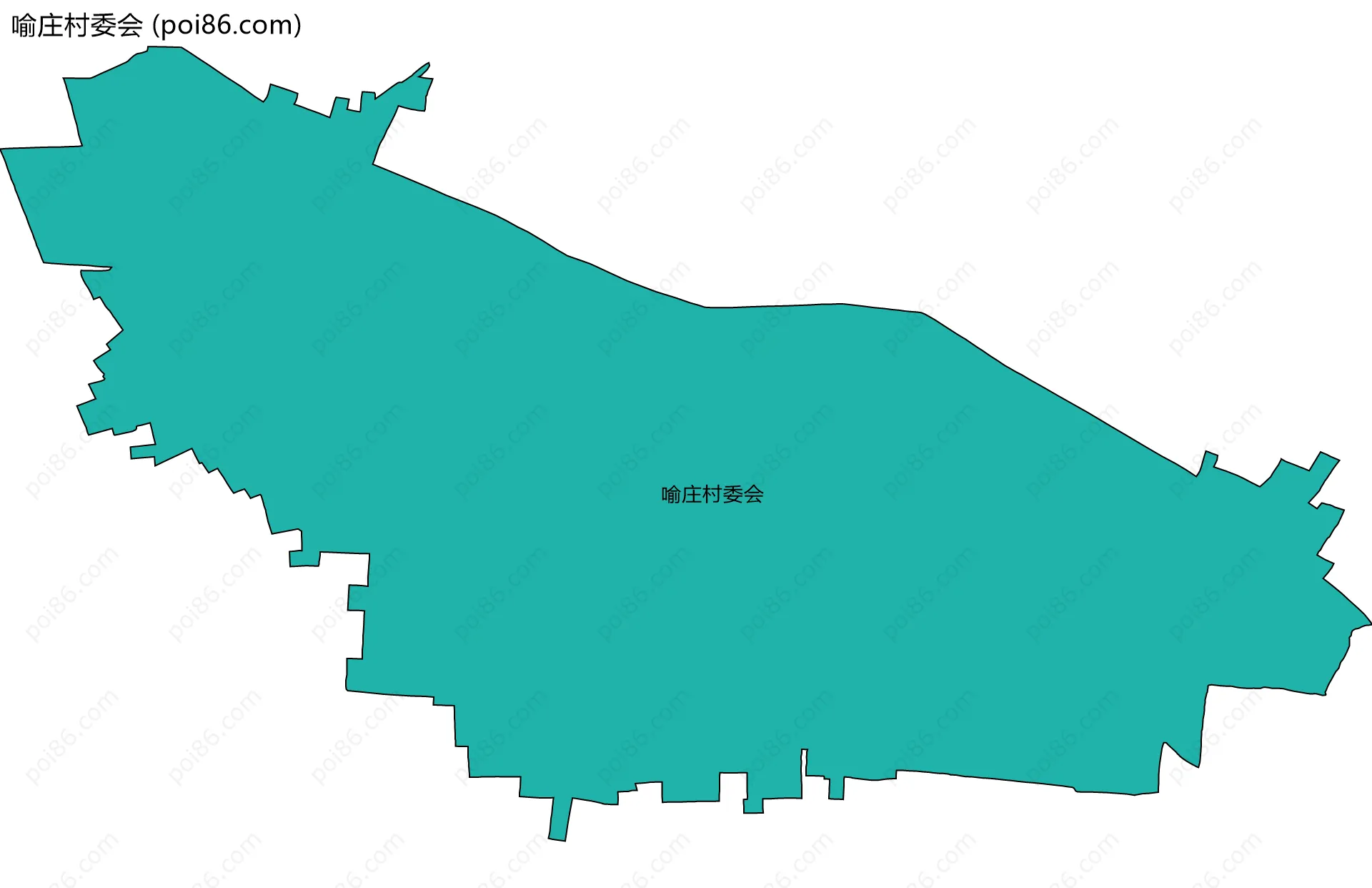 喻庄村委会边界地图