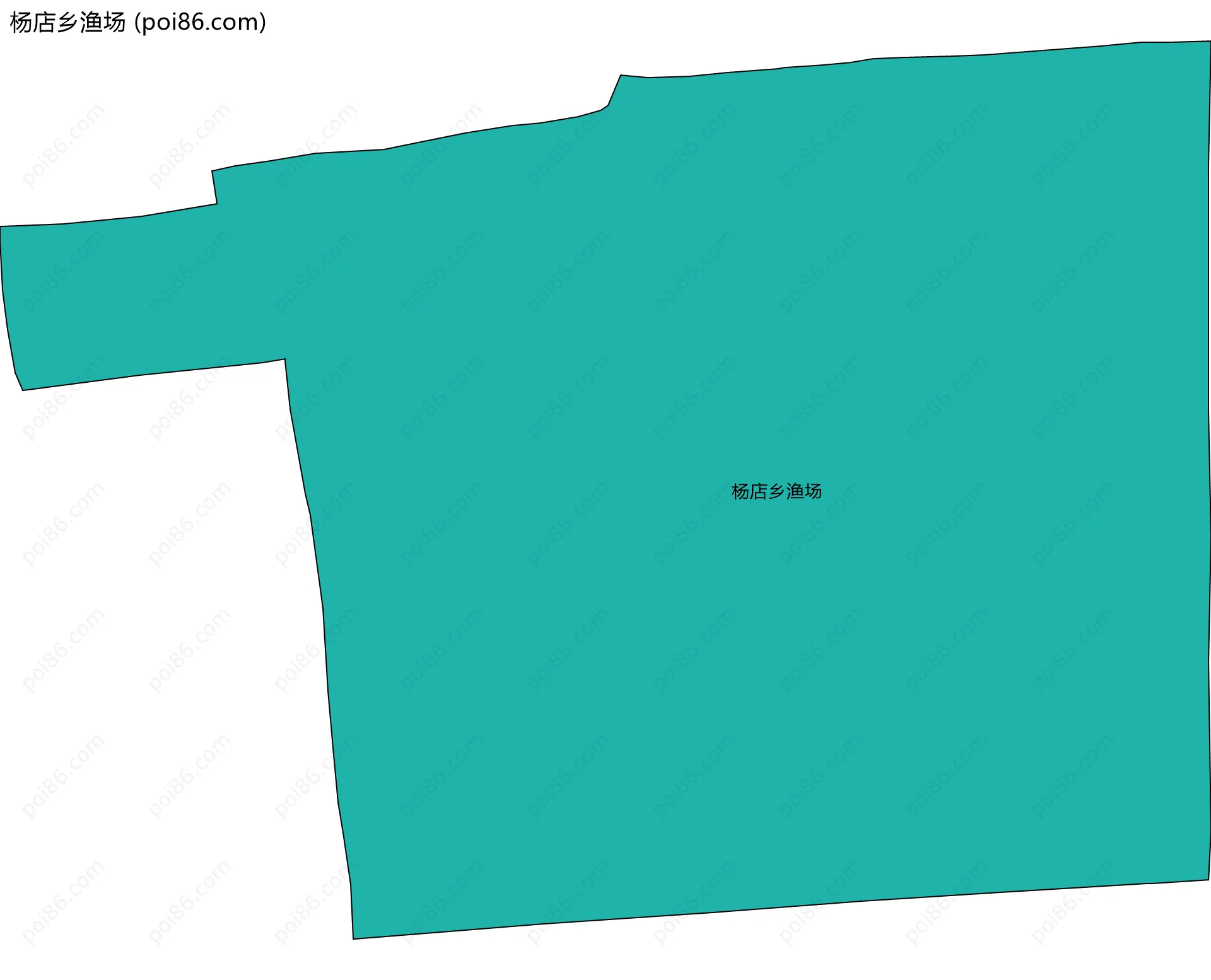 杨店乡渔场边界地图