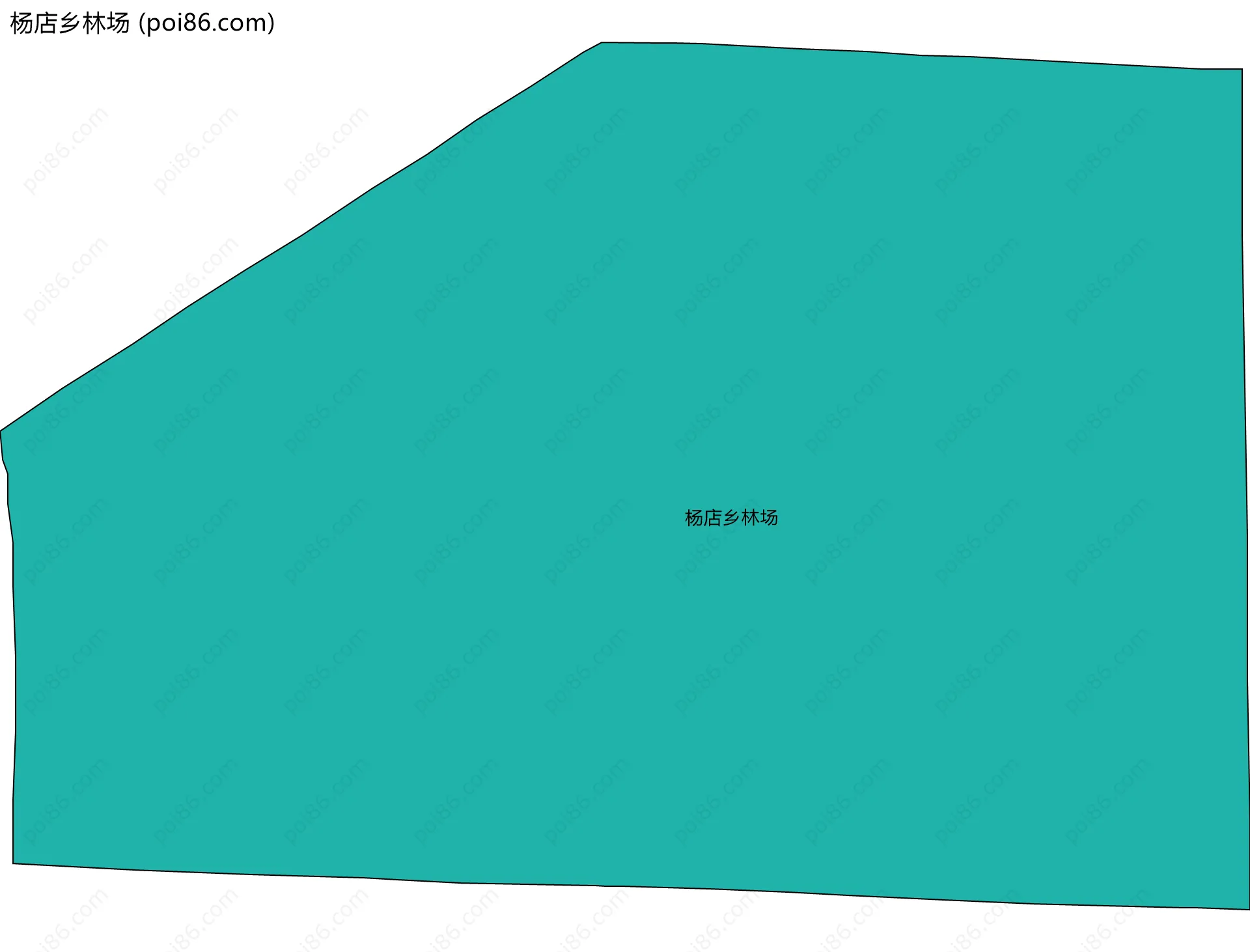 杨店乡林场边界地图