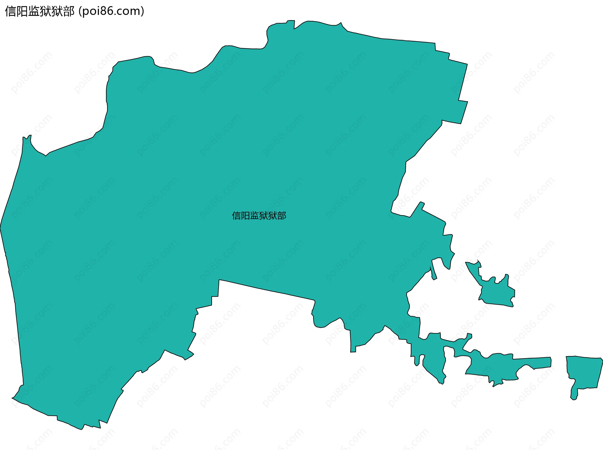 信阳监狱狱部边界地图