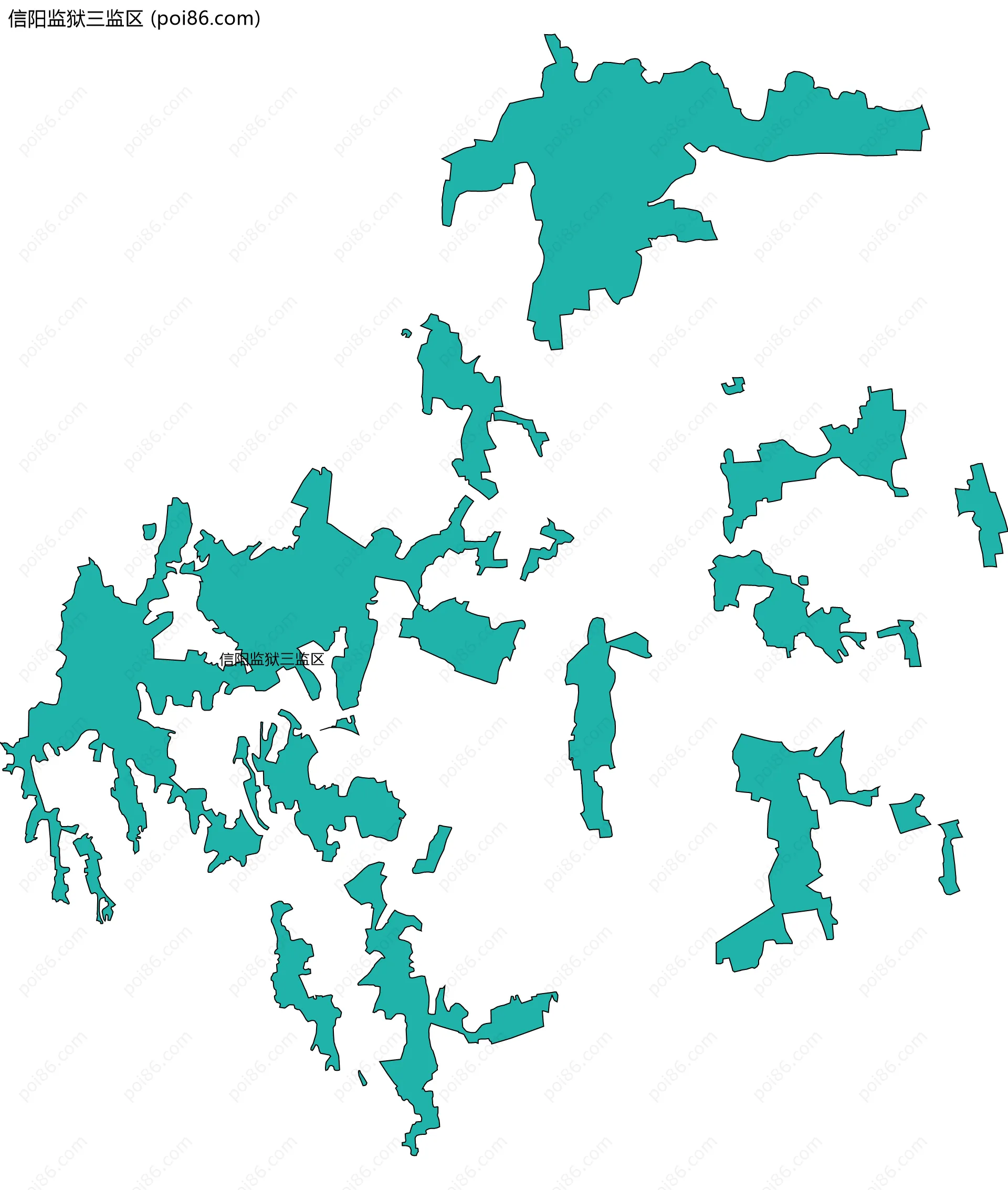 信阳监狱三监区边界地图