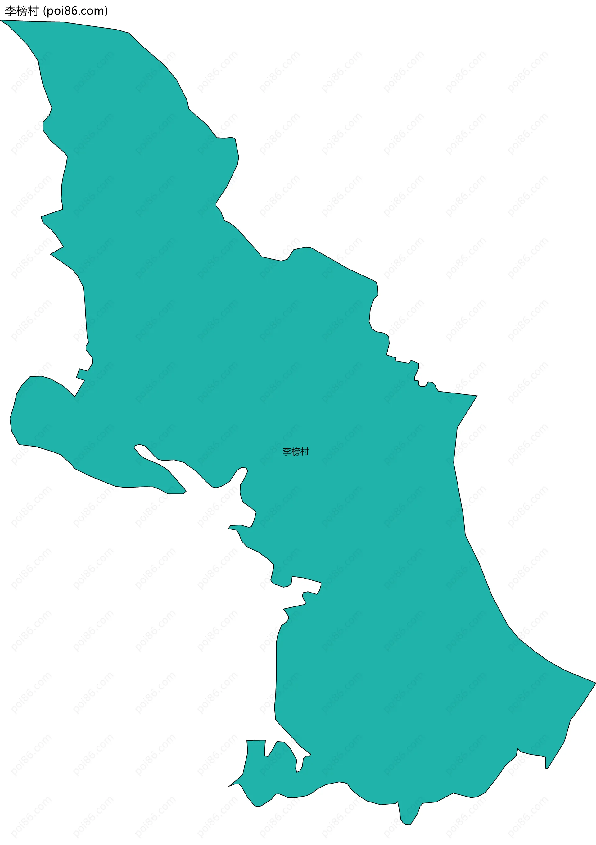 李榜村边界地图