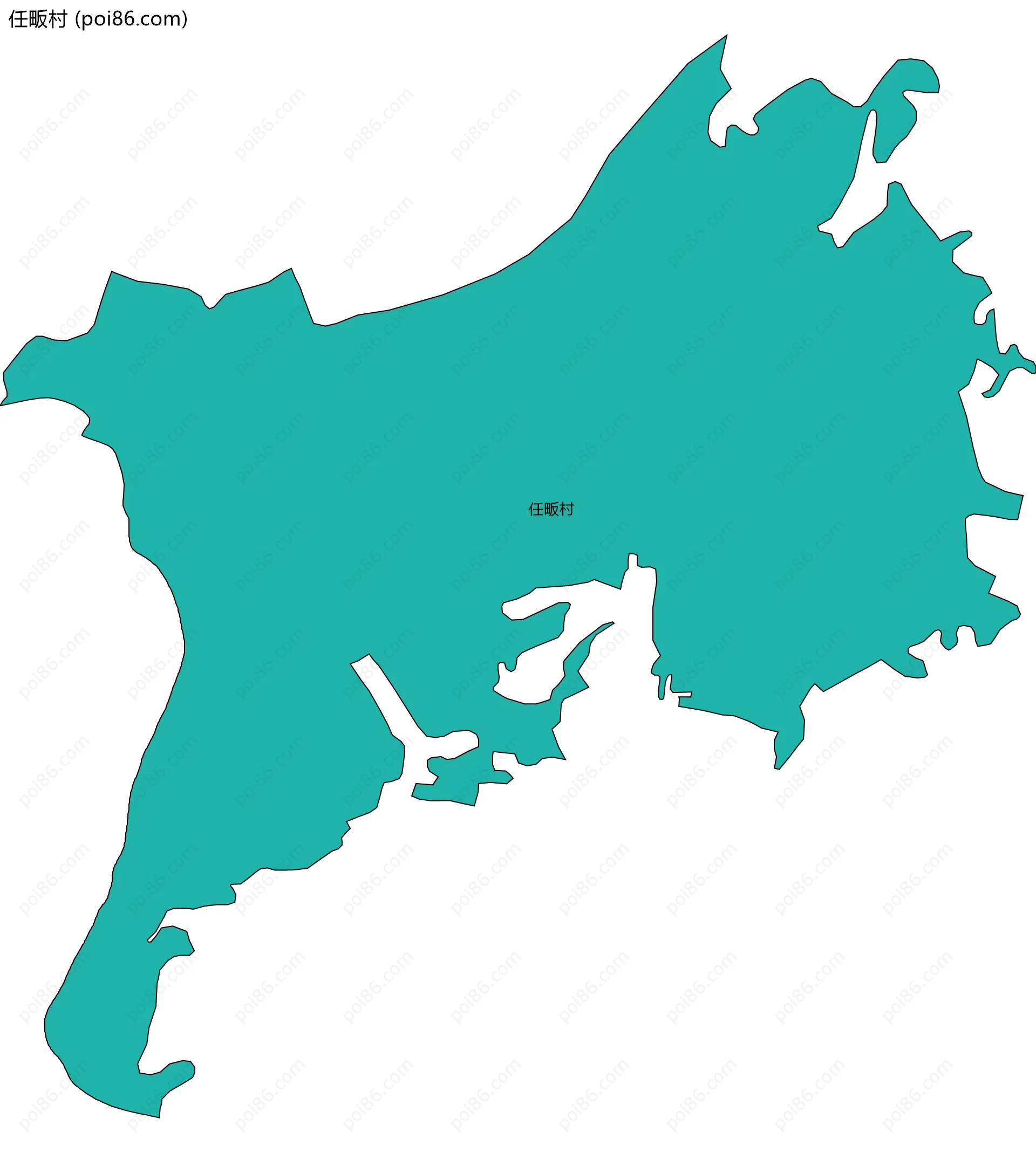 任畈村边界地图