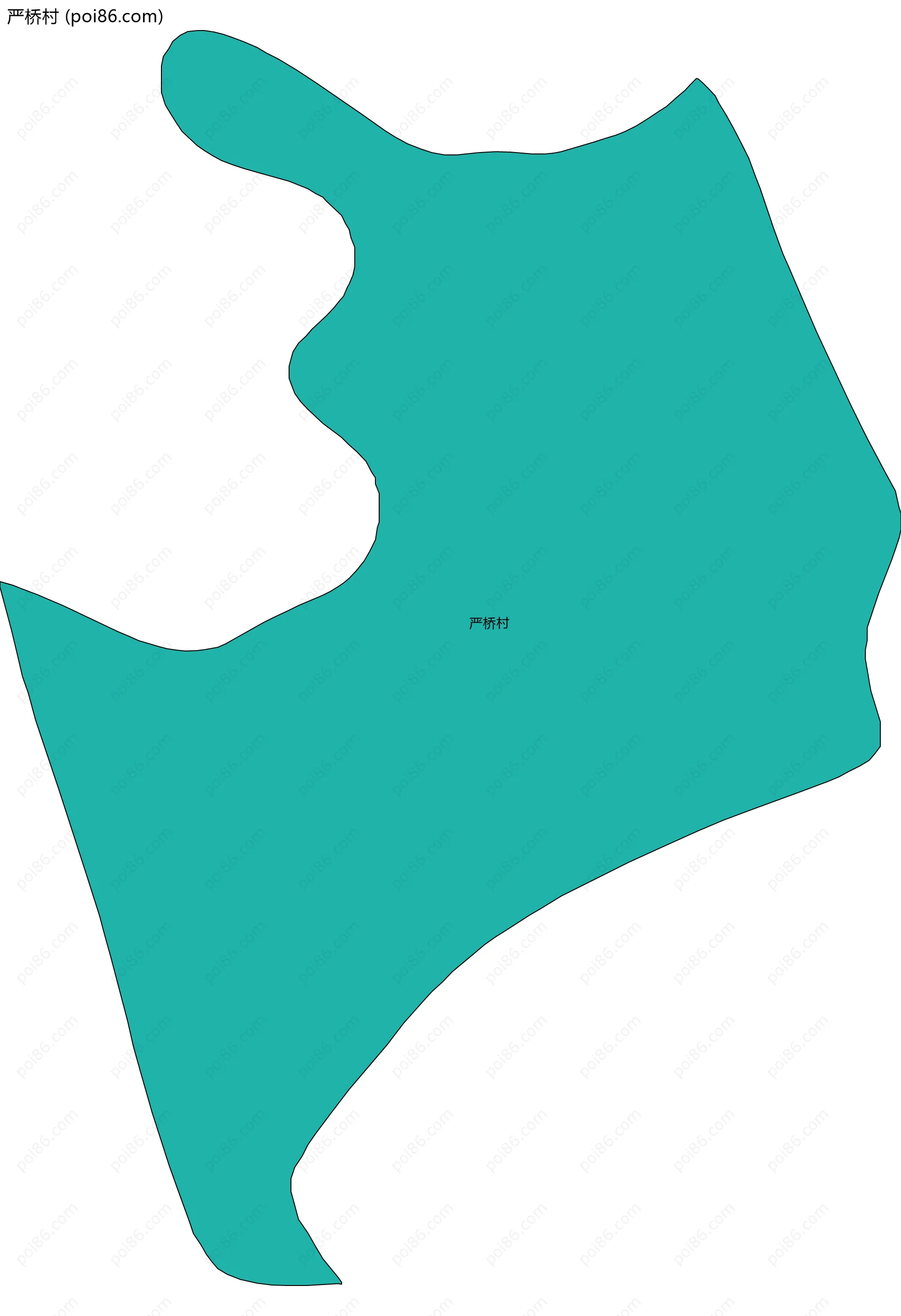 严桥村边界地图