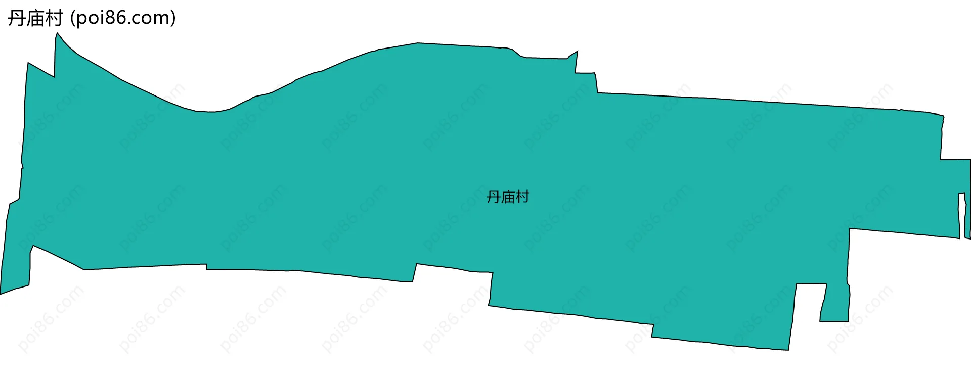 丹庙村边界地图