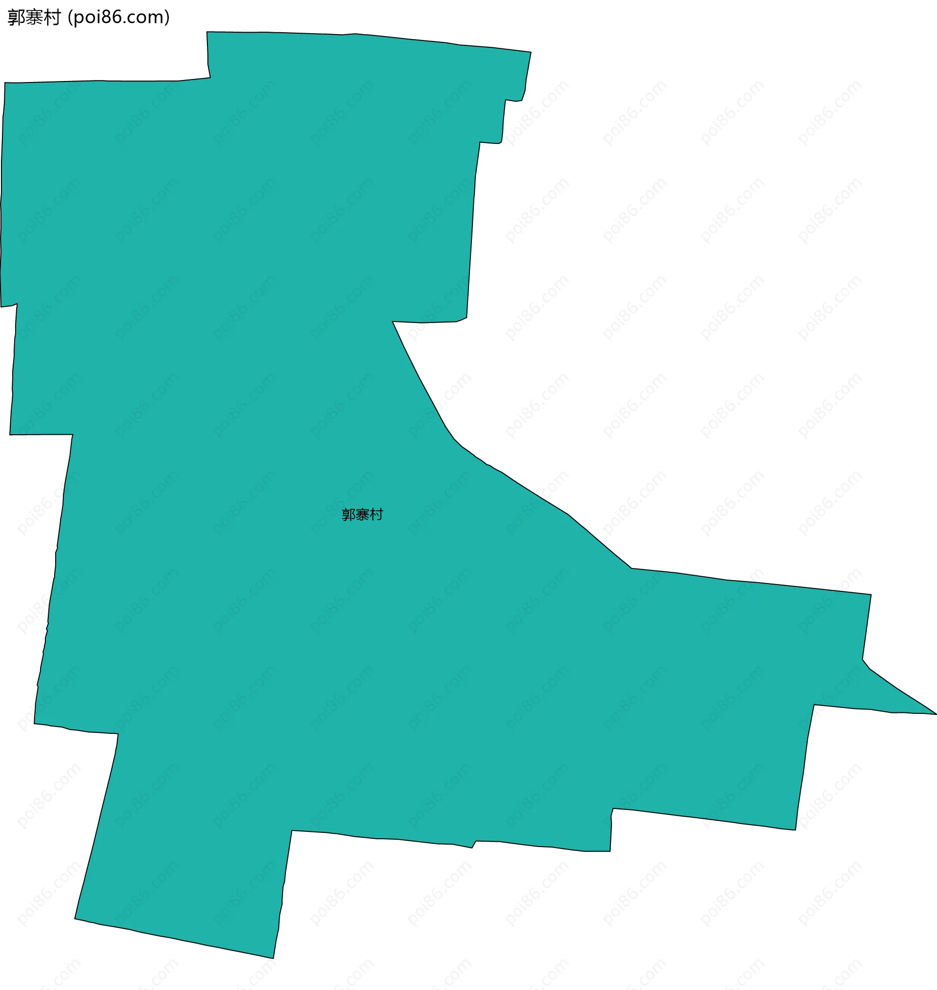 郭寨村边界地图